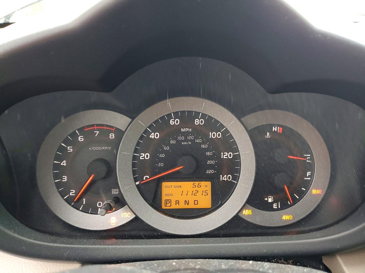 2008 Toyota Rav4 Base Black vin: JTMBD35V485127089