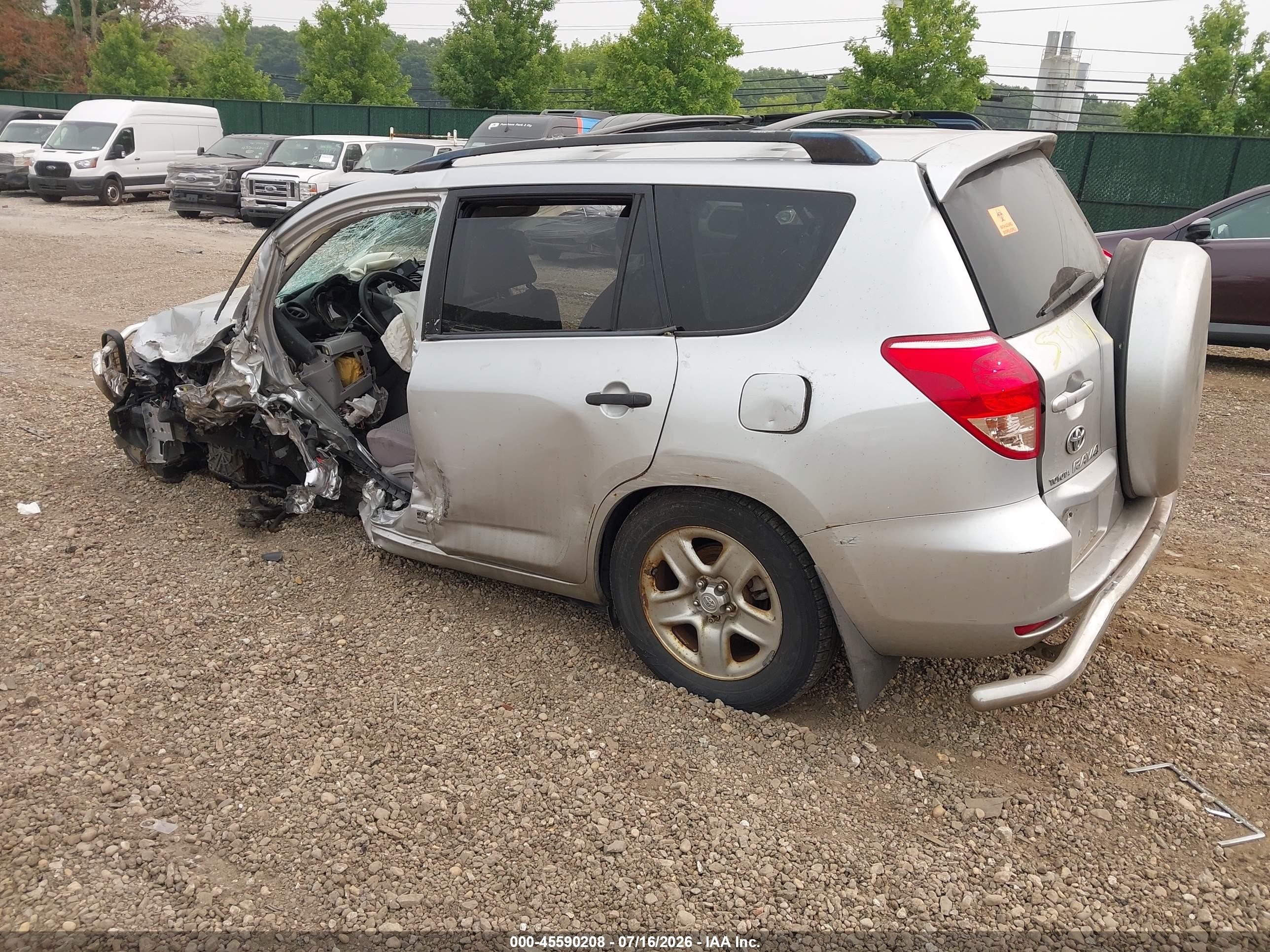 2008 Toyota Rav4   Gray vin: JTMBD35V785135672