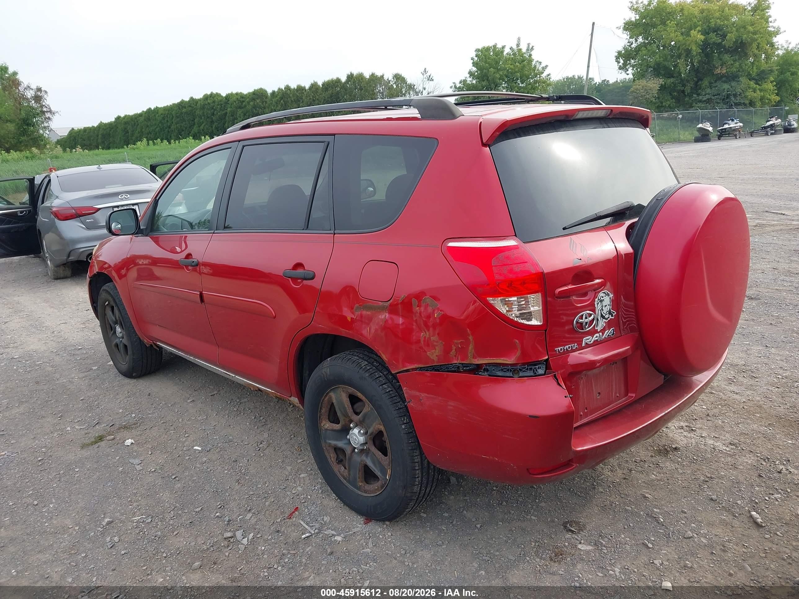 2008 Toyota Rav4   Красный vin: JTMBD35V885204224