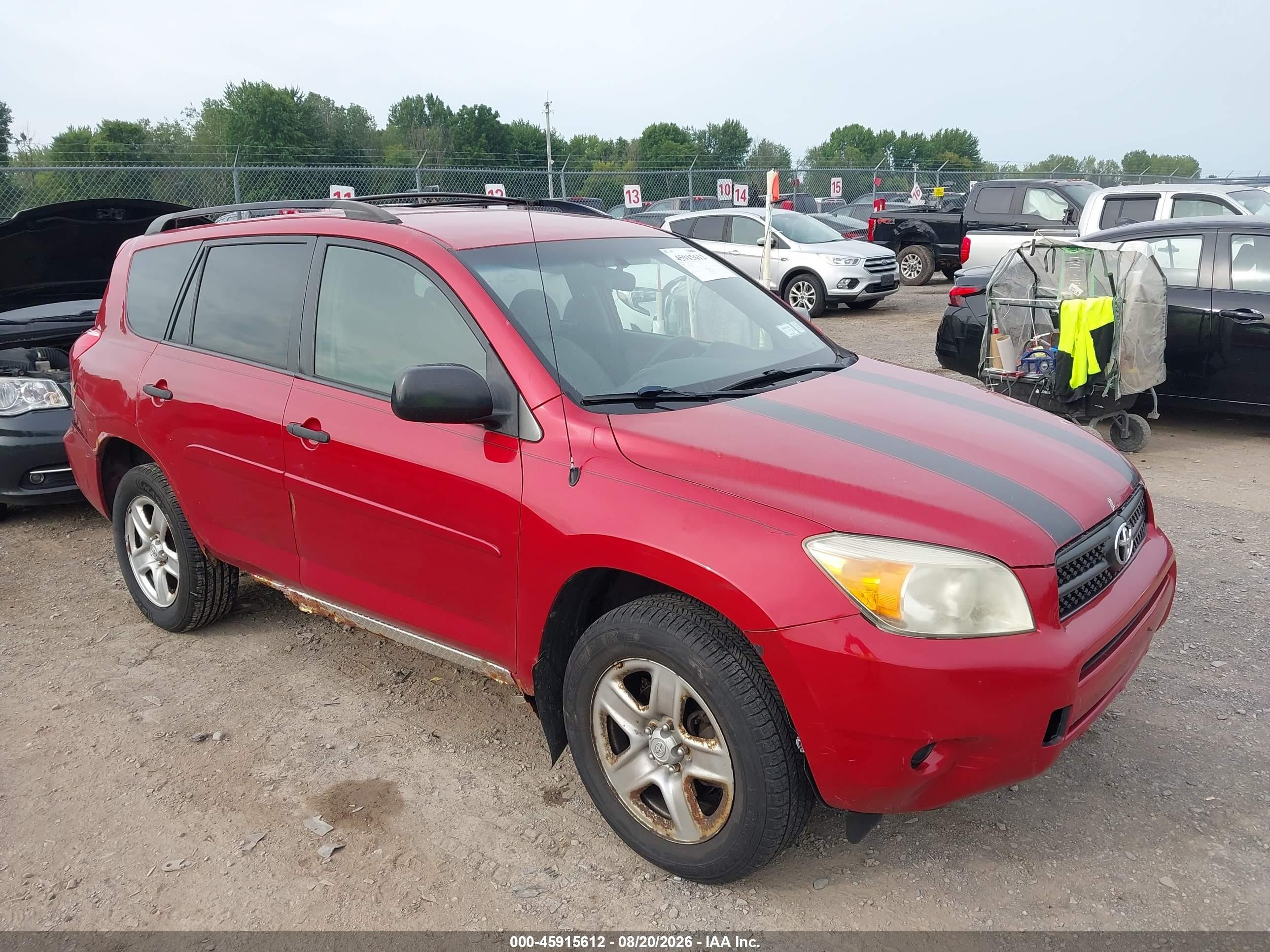 2008 Toyota Rav4   Red vin: JTMBD35V885204224