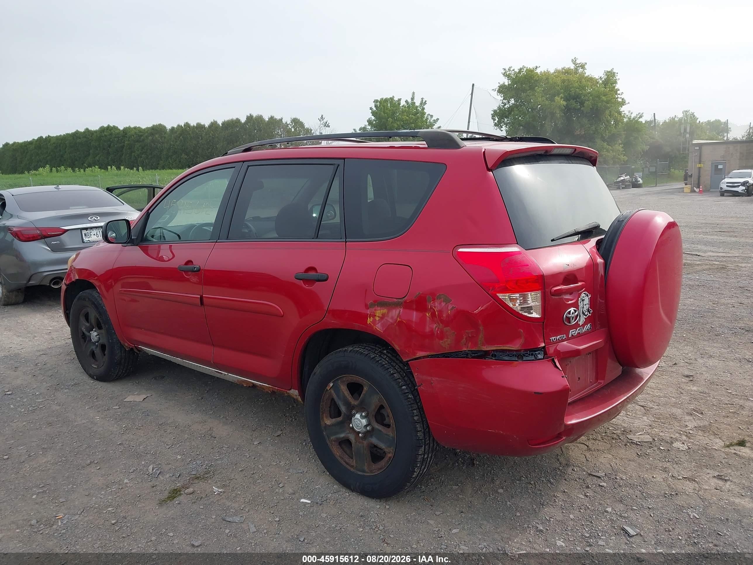 2008 Toyota Rav4   Красный vin: JTMBD35V885204224