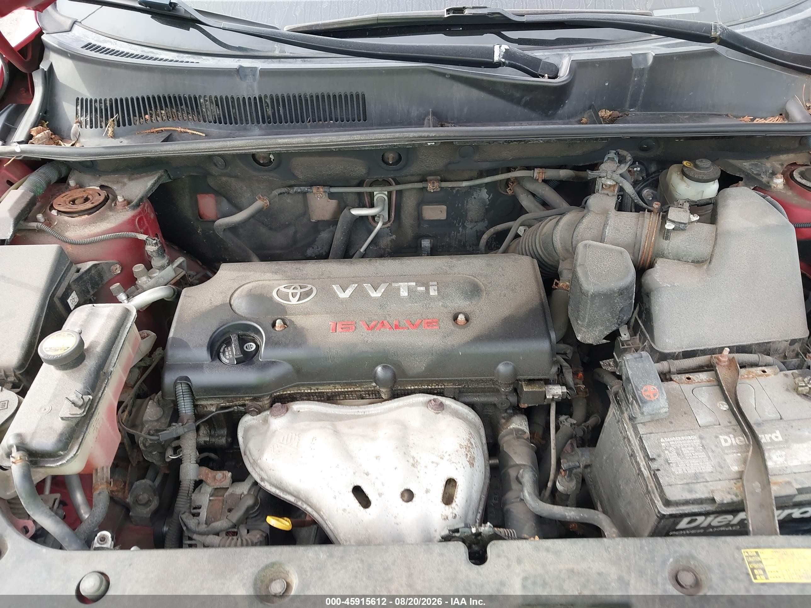 2008 Toyota Rav4   Красный vin: JTMBD35V885204224