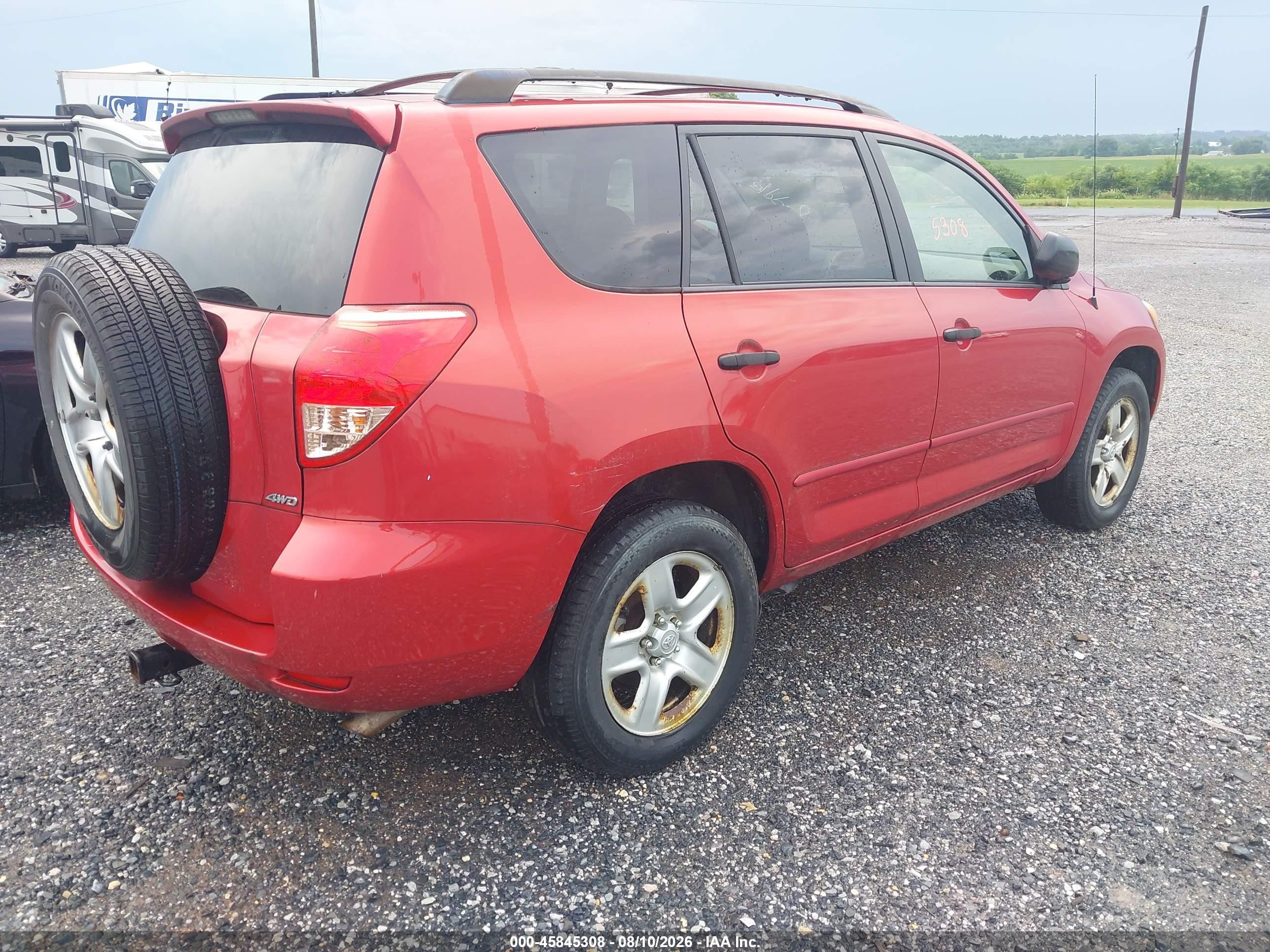 2008 Toyota Rav4   Red vin: JTMBD35VX85146777