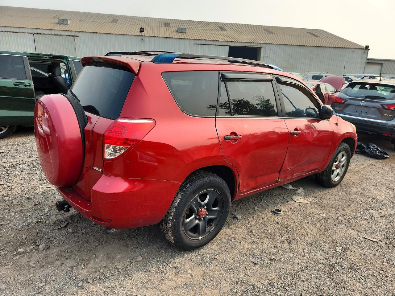 2008 Toyota Rav4 Base Red vin: JTMBD35VX85166057