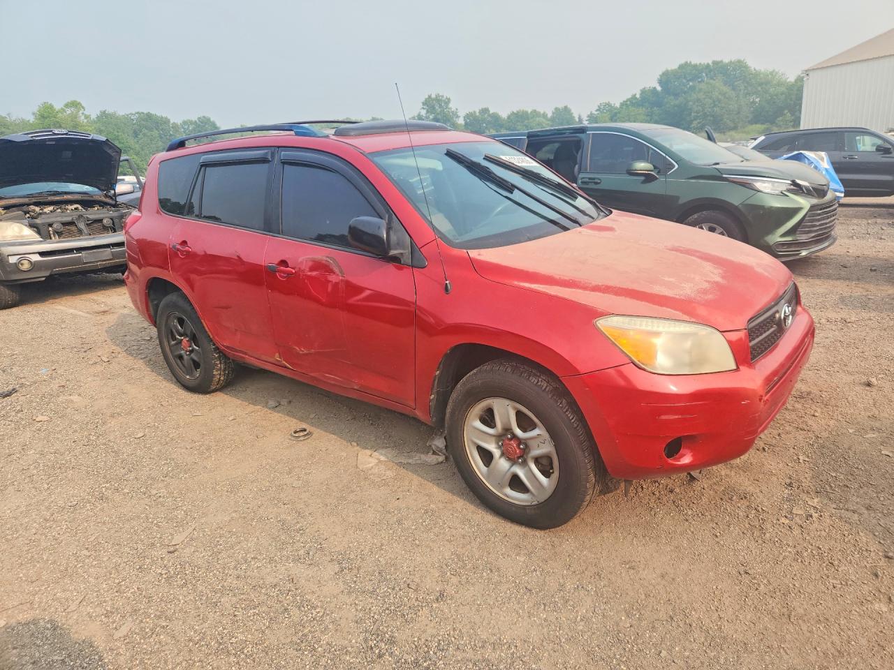 2008 Toyota Rav4 Base Red vin: JTMBD35VX85166057