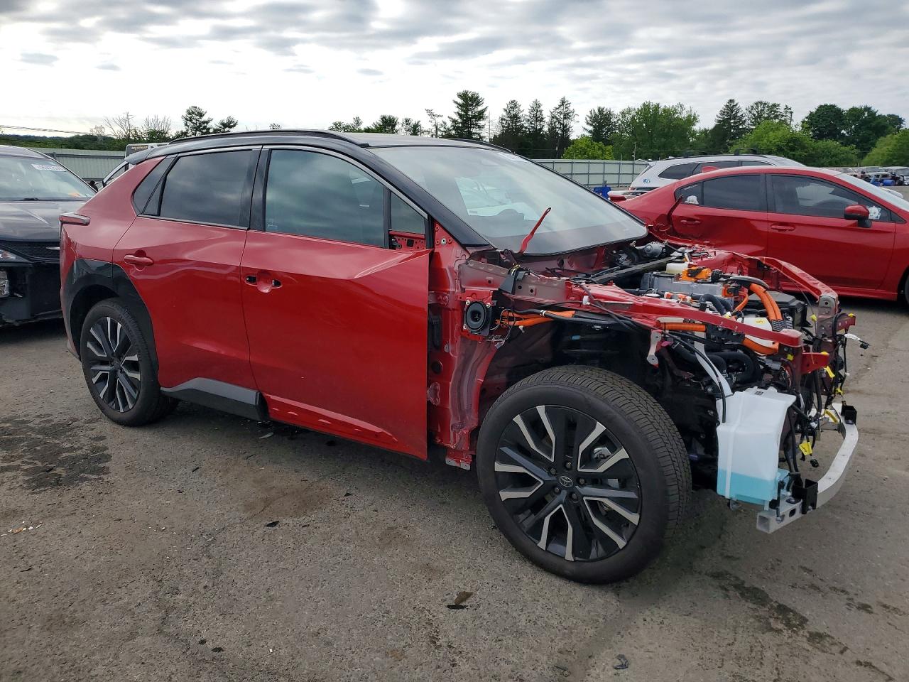 2026 Toyota Bz Limited Red vin: JTMBDAFB3TA004232