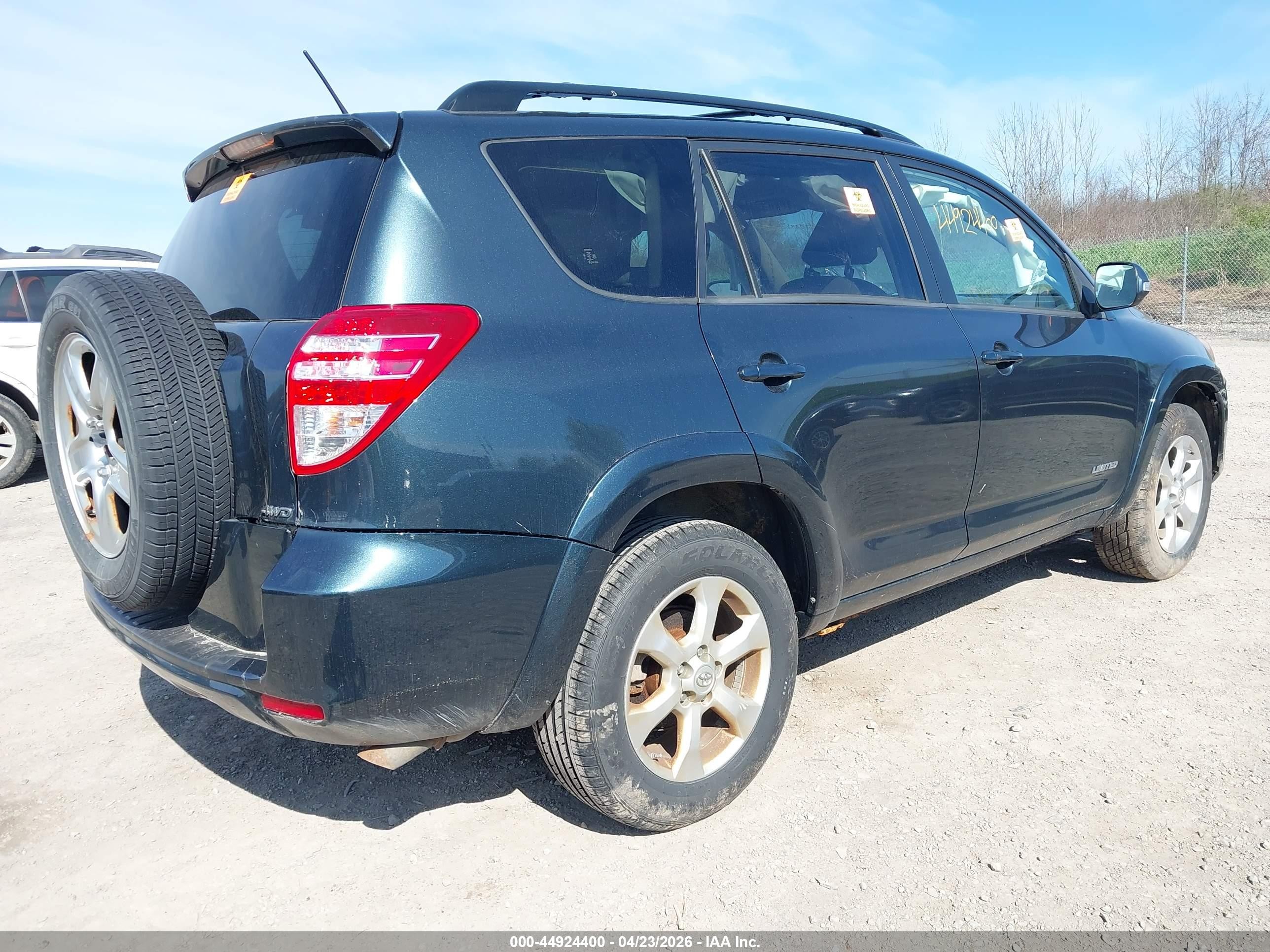 2009 Toyota Rav4 Limited Blue vin: JTMBF31V49D008658