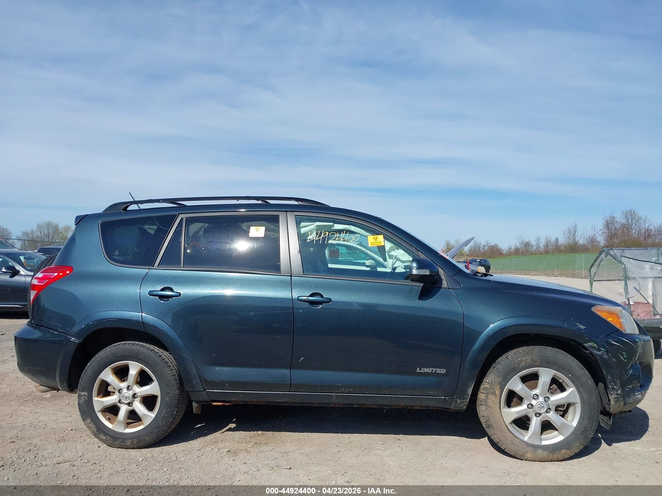 2009 Toyota Rav4 Limited Blue vin: JTMBF31V49D008658