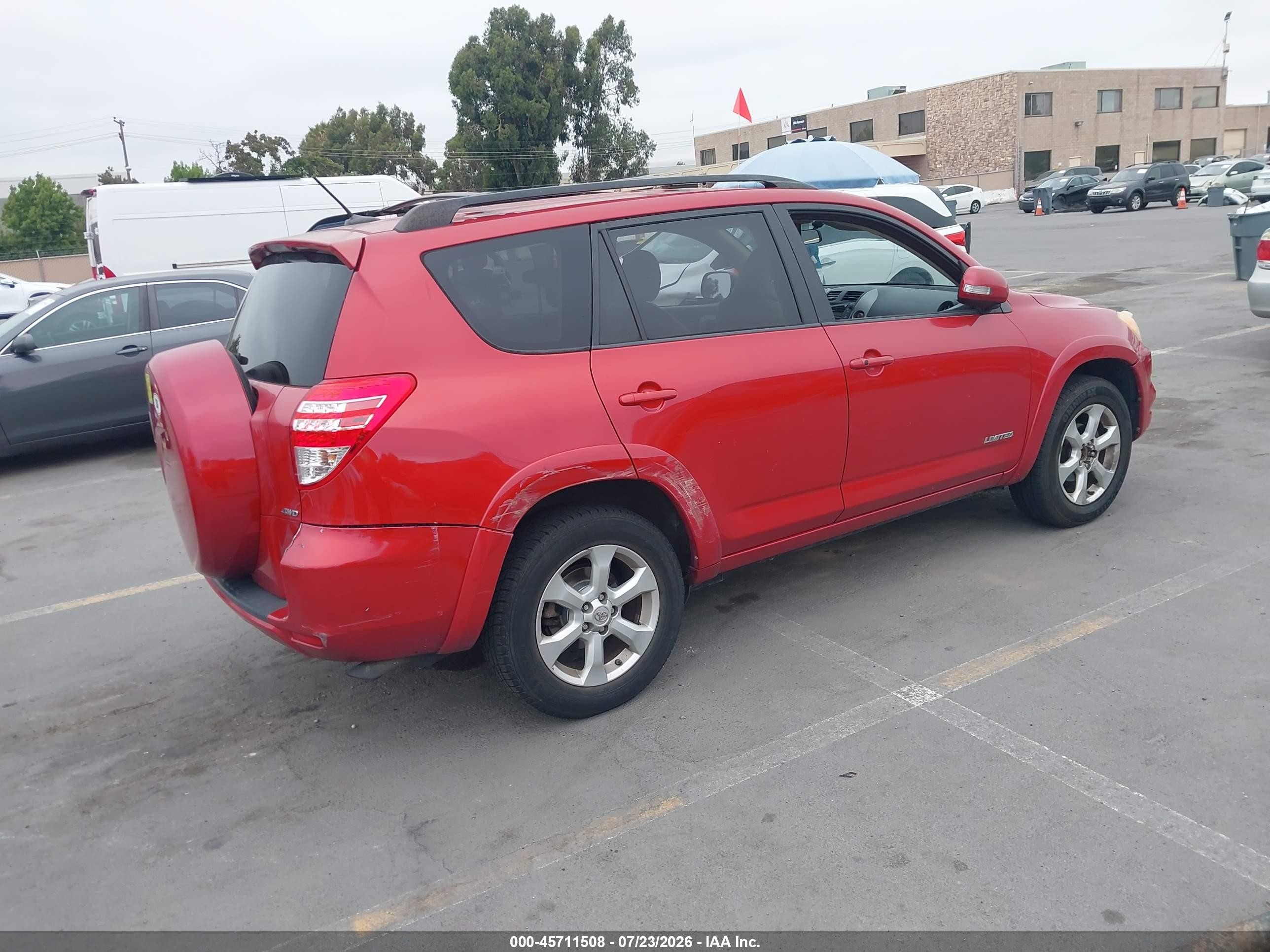 2009 Toyota Rav4 Limited Красный vin: JTMBF31V69D019094