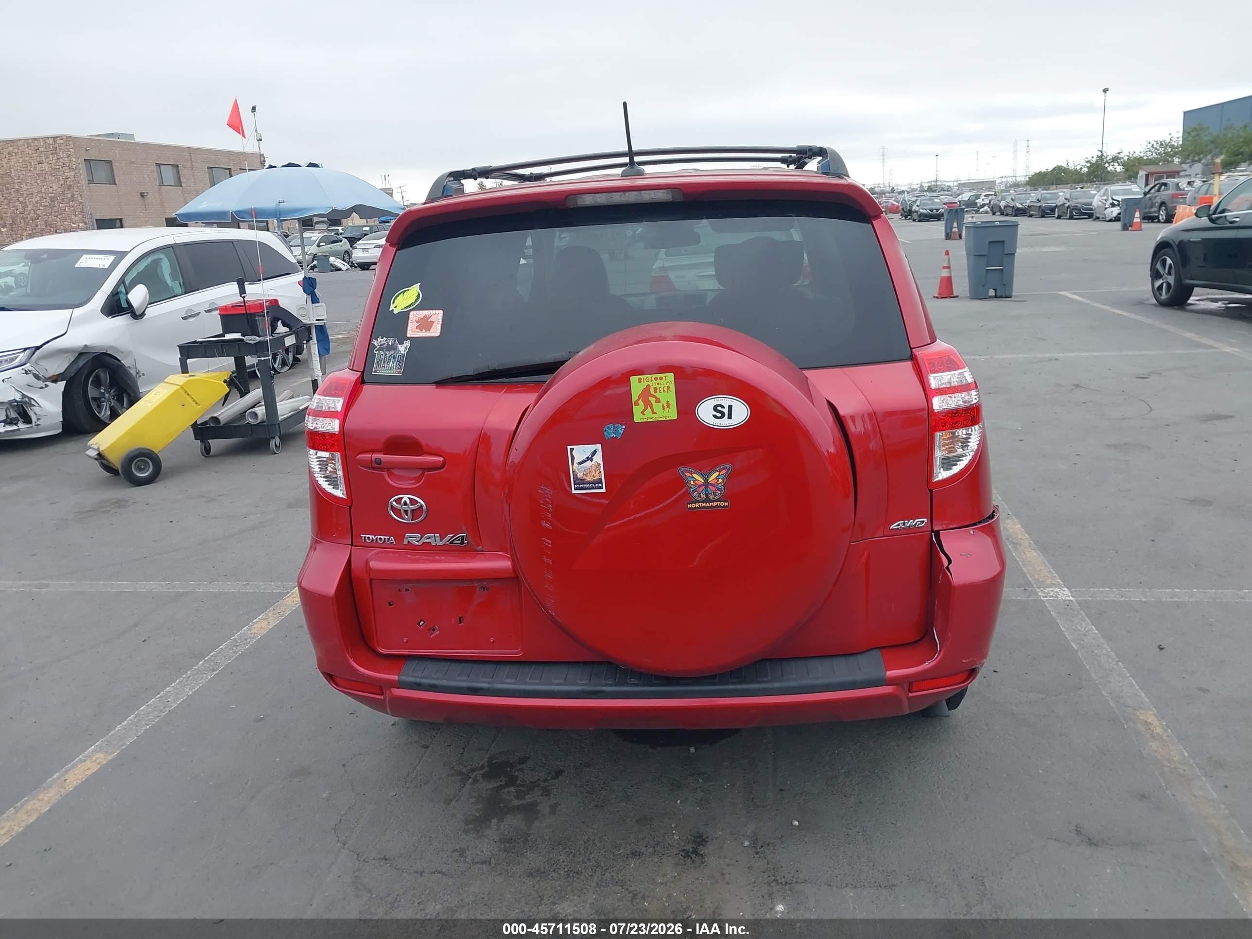 2009 Toyota Rav4 Limited Красный vin: JTMBF31V69D019094