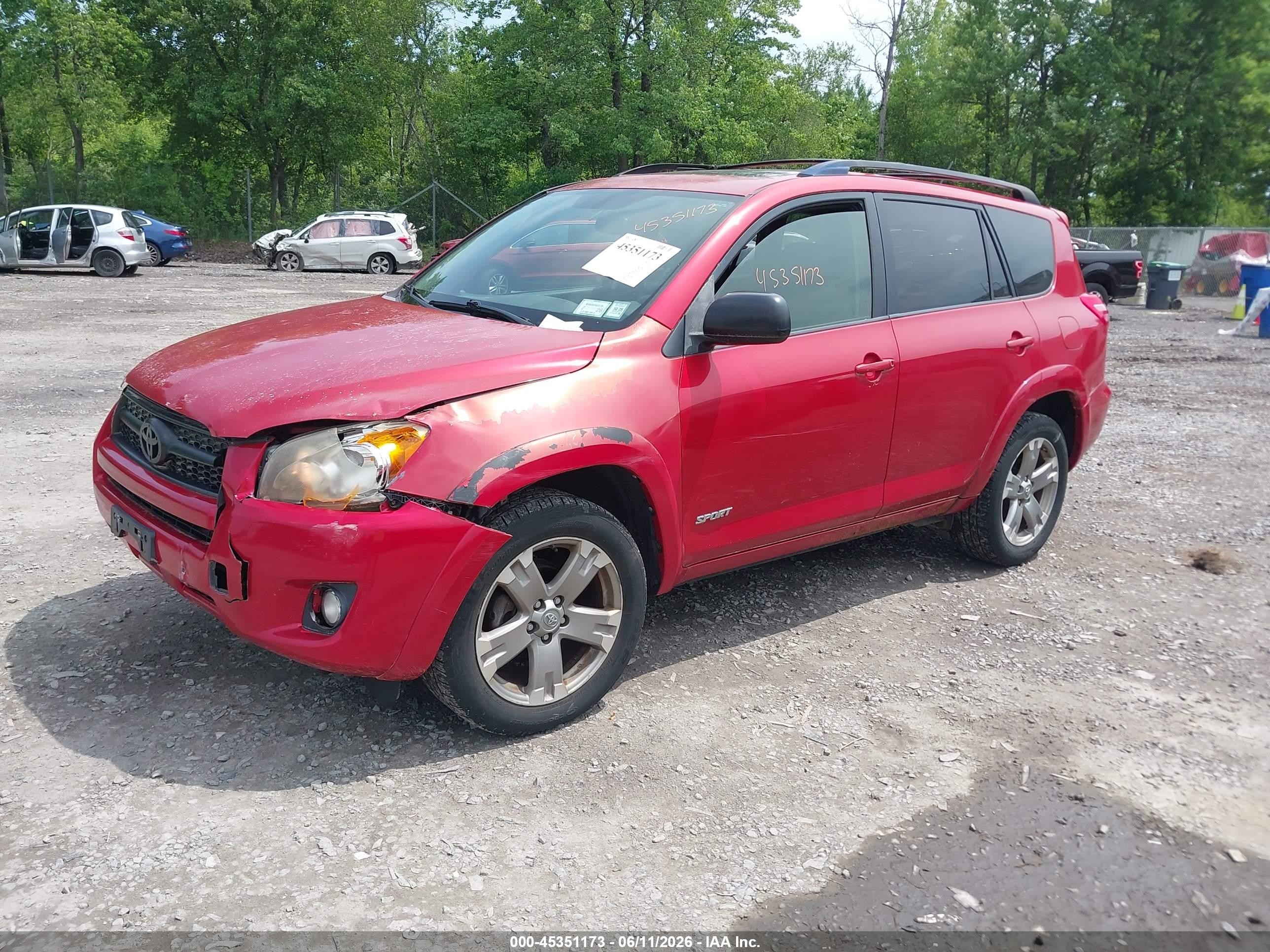 2009 Toyota Rav4 Sport Red vin: JTMBF32V49D011994