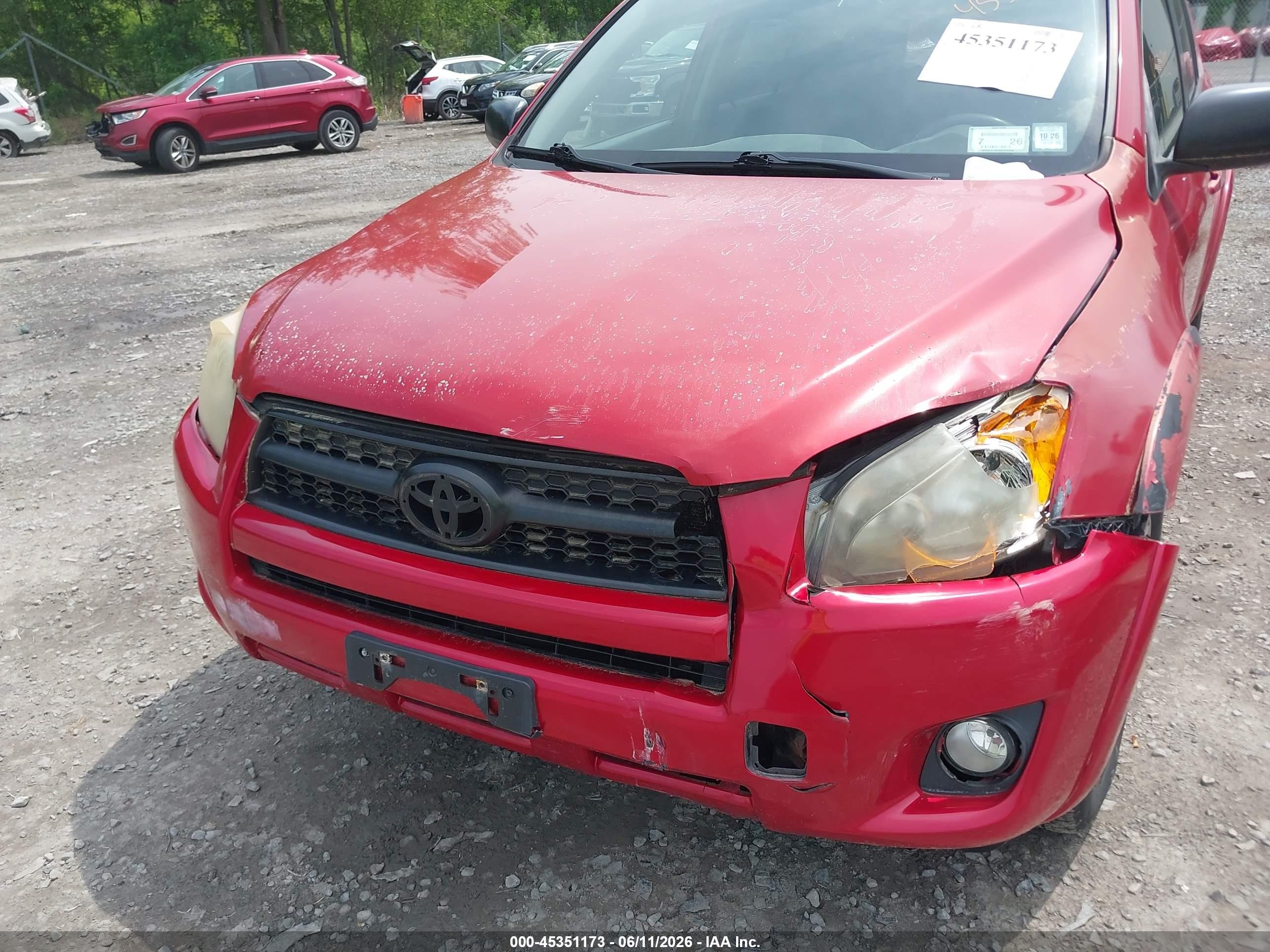2009 Toyota Rav4 Sport Red vin: JTMBF32V49D011994
