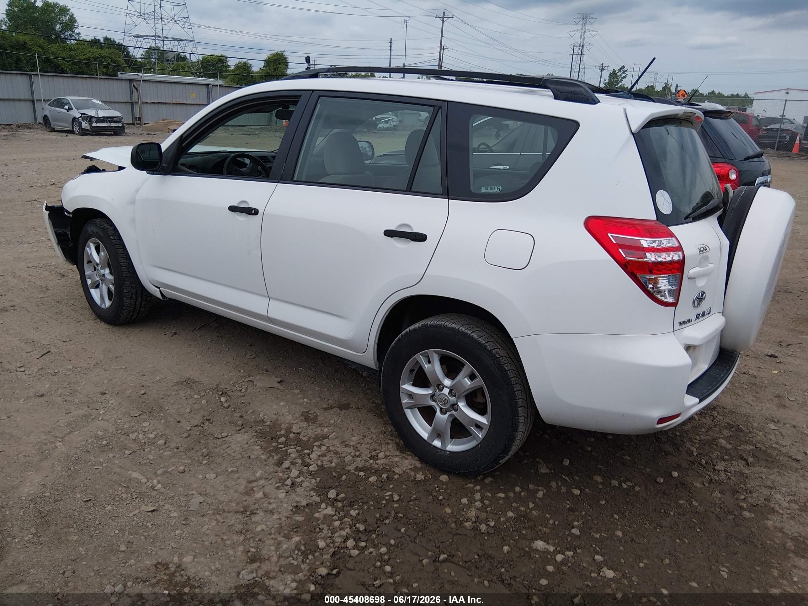 2009 Toyota Rav4   White vin: JTMBF33V19D011966