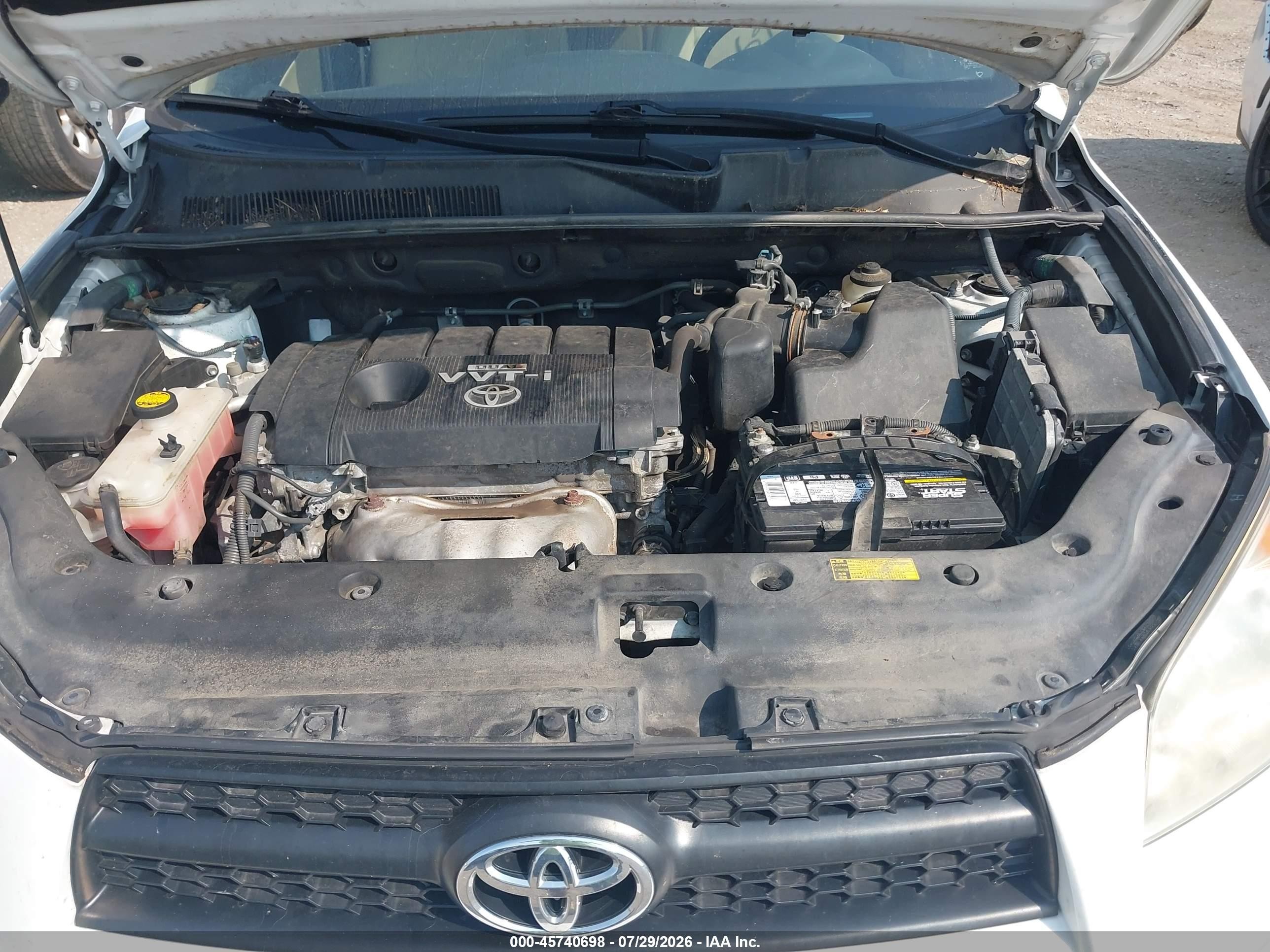 2009 Toyota Rav4   White vin: JTMBF33V495015598