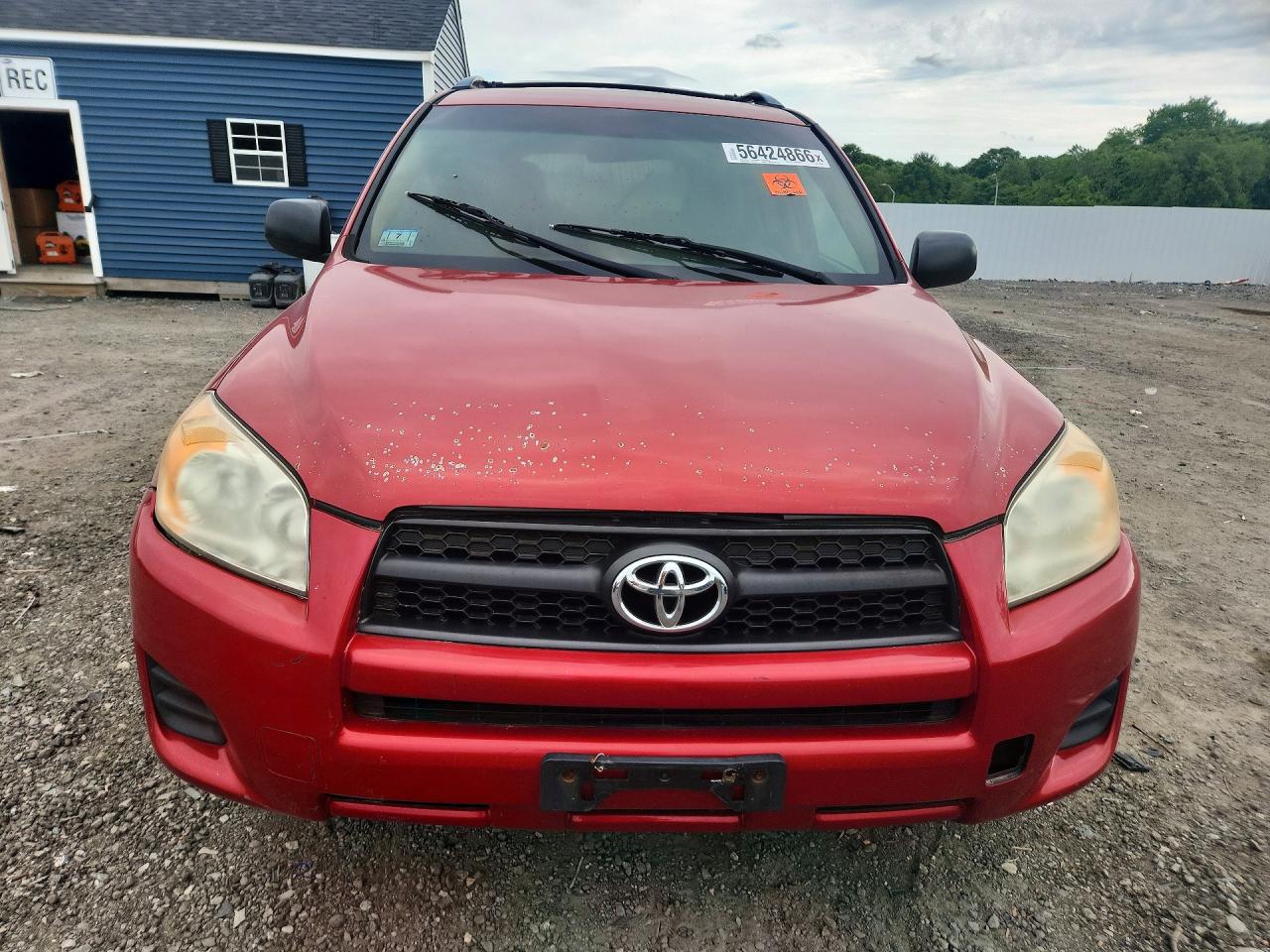 2009 Toyota Rav4 Base Red vin: JTMBF33V595013049
