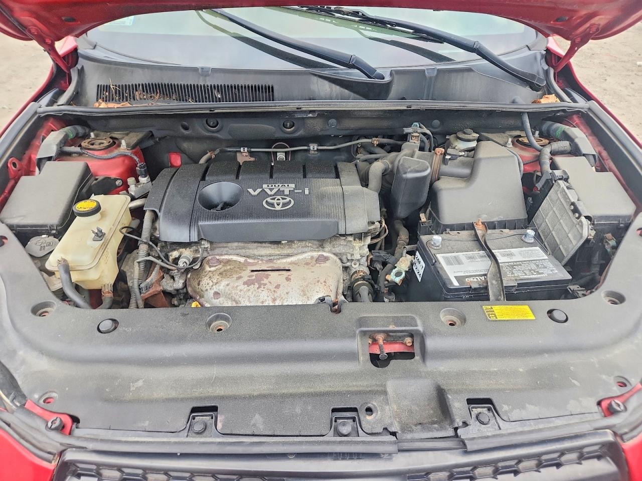 2009 Toyota Rav4 Base Red vin: JTMBF33V595013049