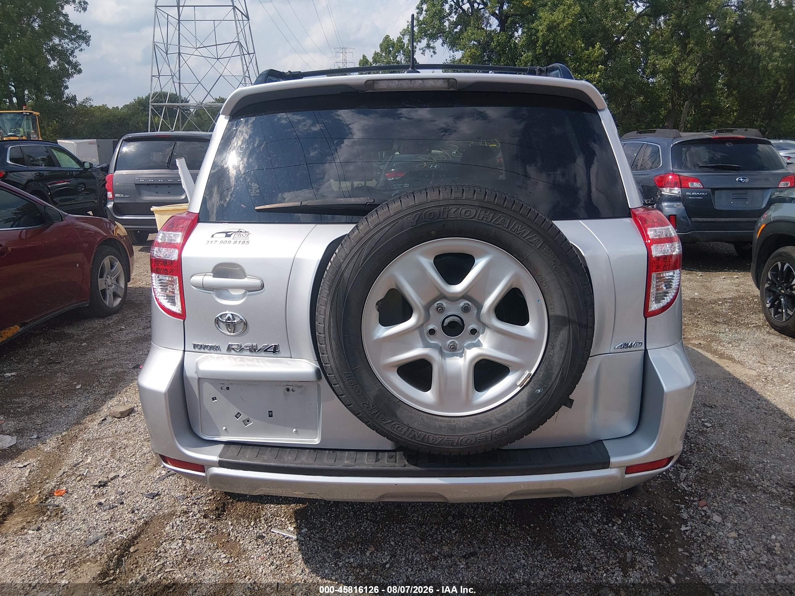 2009 Toyota Rav4   Серебряный vin: JTMBF33V795001680