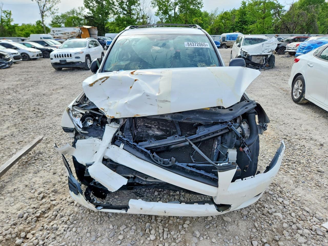 2009 Toyota Rav4 White vin: JTMBF33V895001638