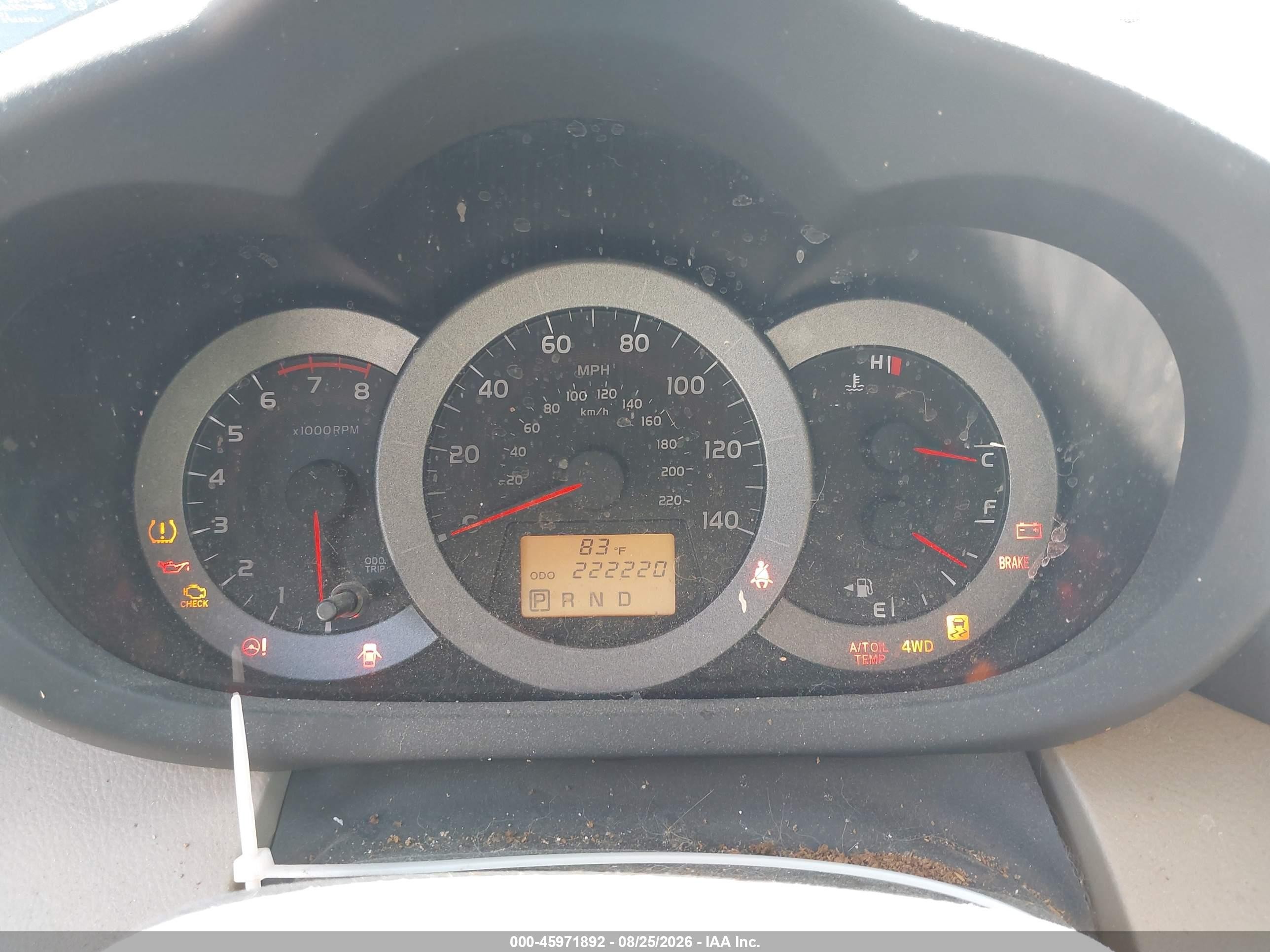 2009 Toyota Rav4   Black vin: JTMBF33VX95004427