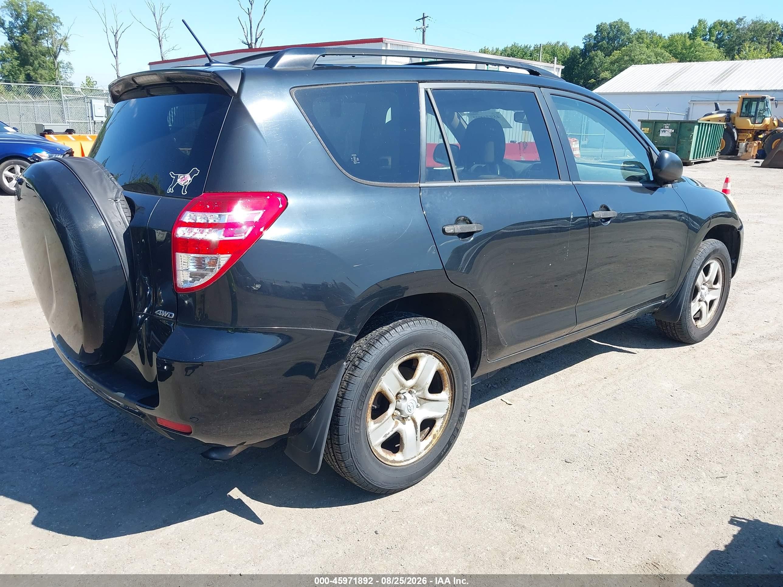 2009 Toyota Rav4   Black vin: JTMBF33VX95004427