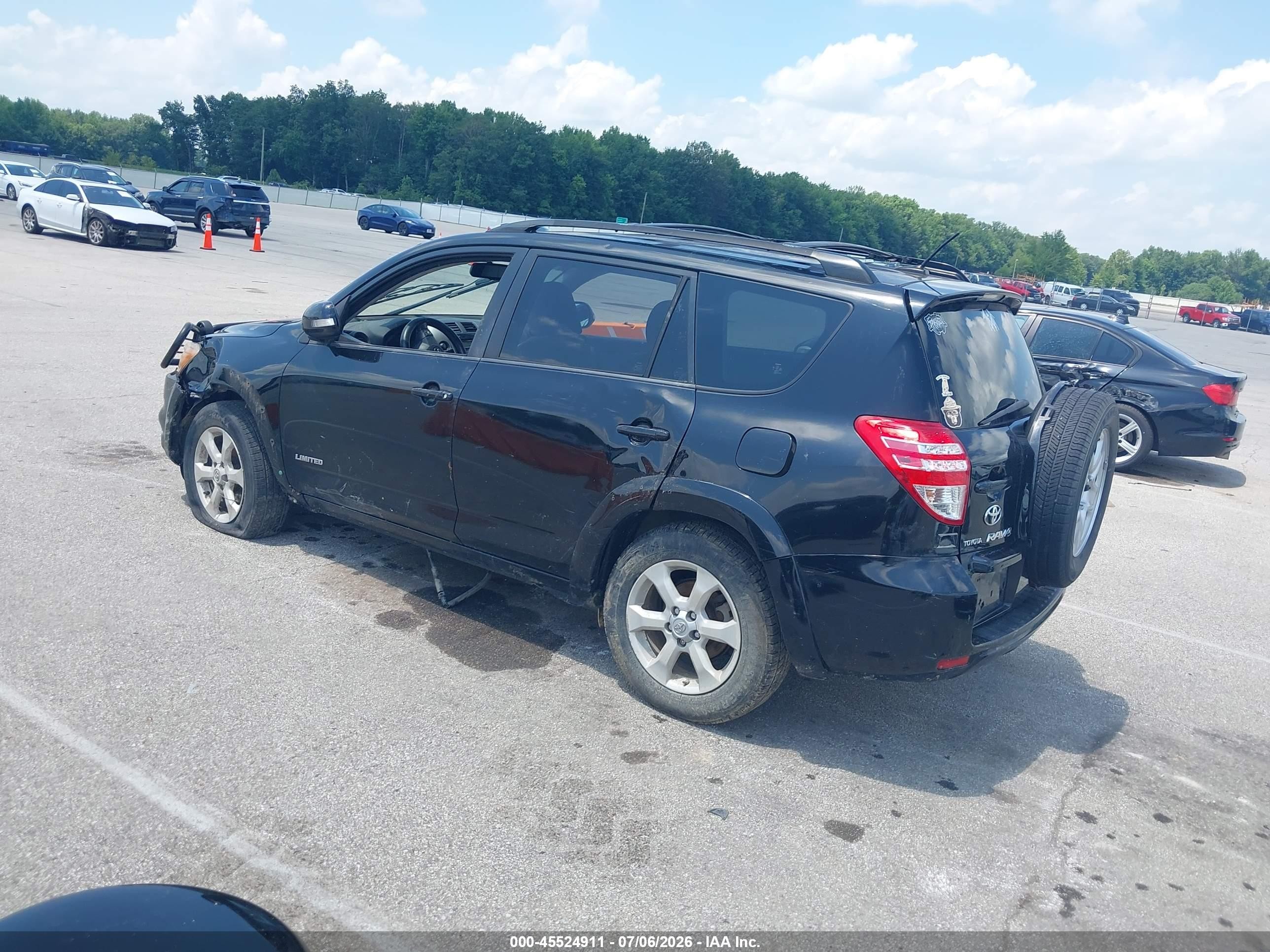 2009 Toyota Rav4 Limited Black vin: JTMBF34V195011765