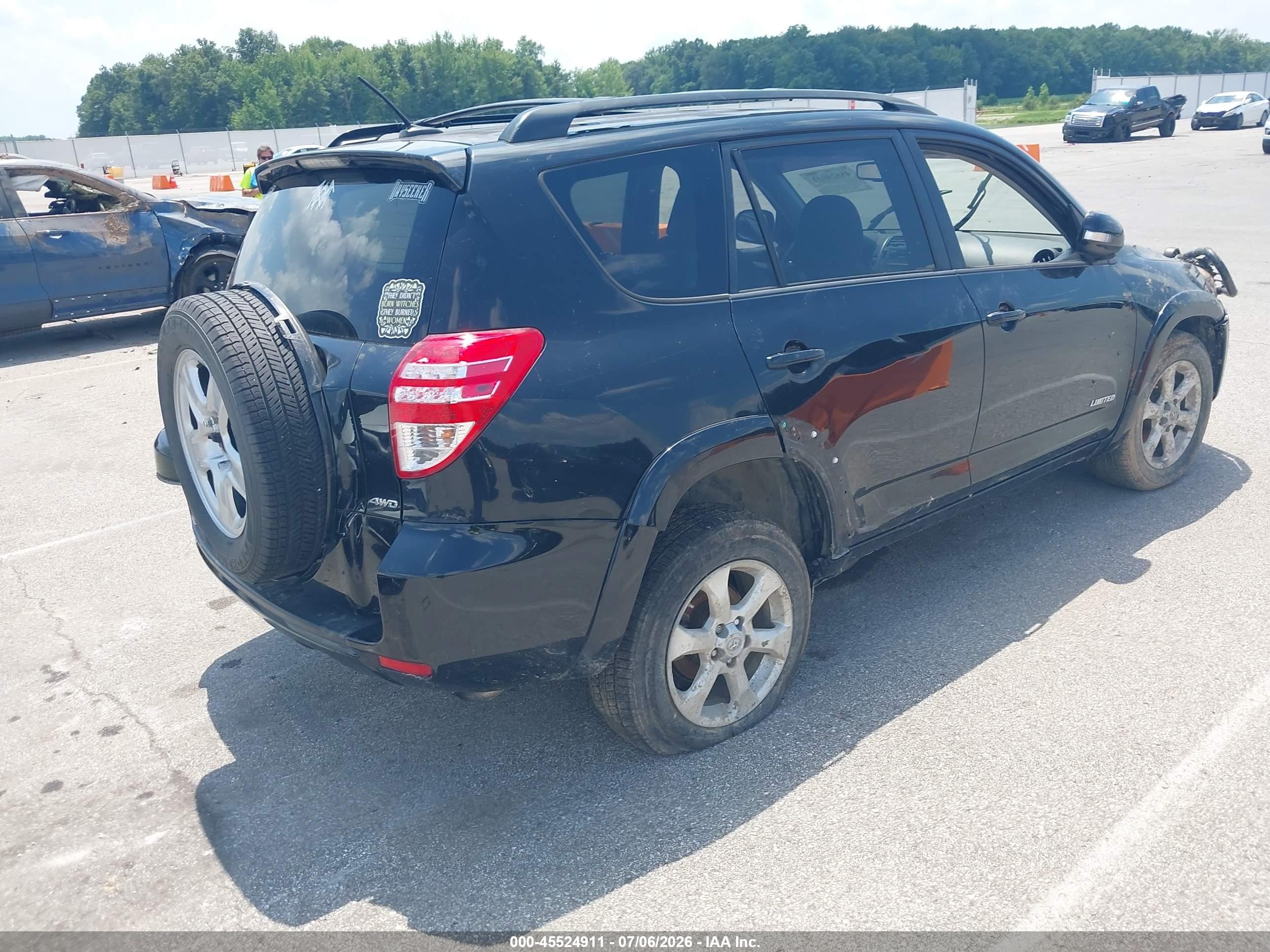 2009 Toyota Rav4 Limited Black vin: JTMBF34V195011765