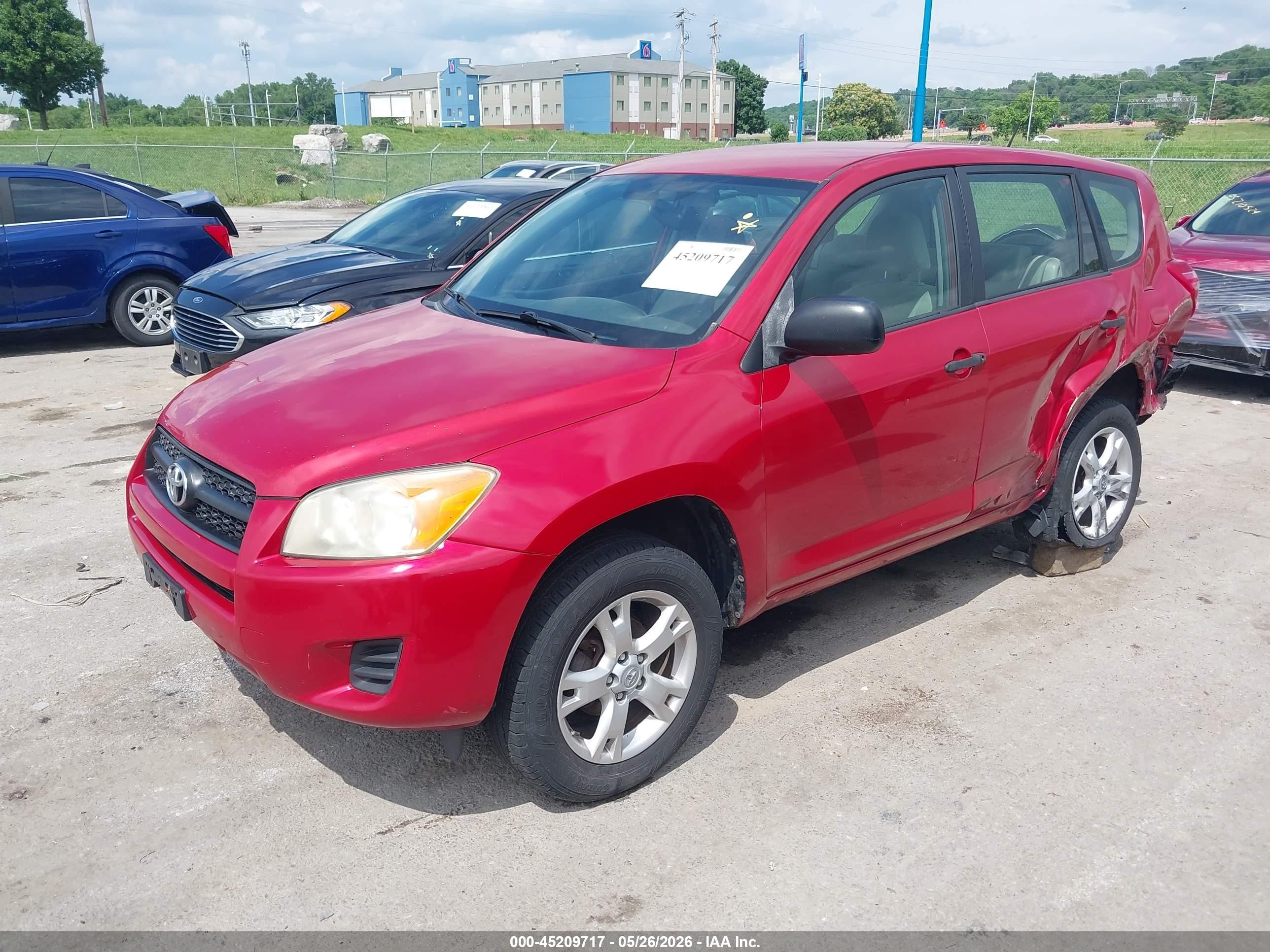 2010 Toyota Rav4   Red vin: JTMBF4DV0AD029058
