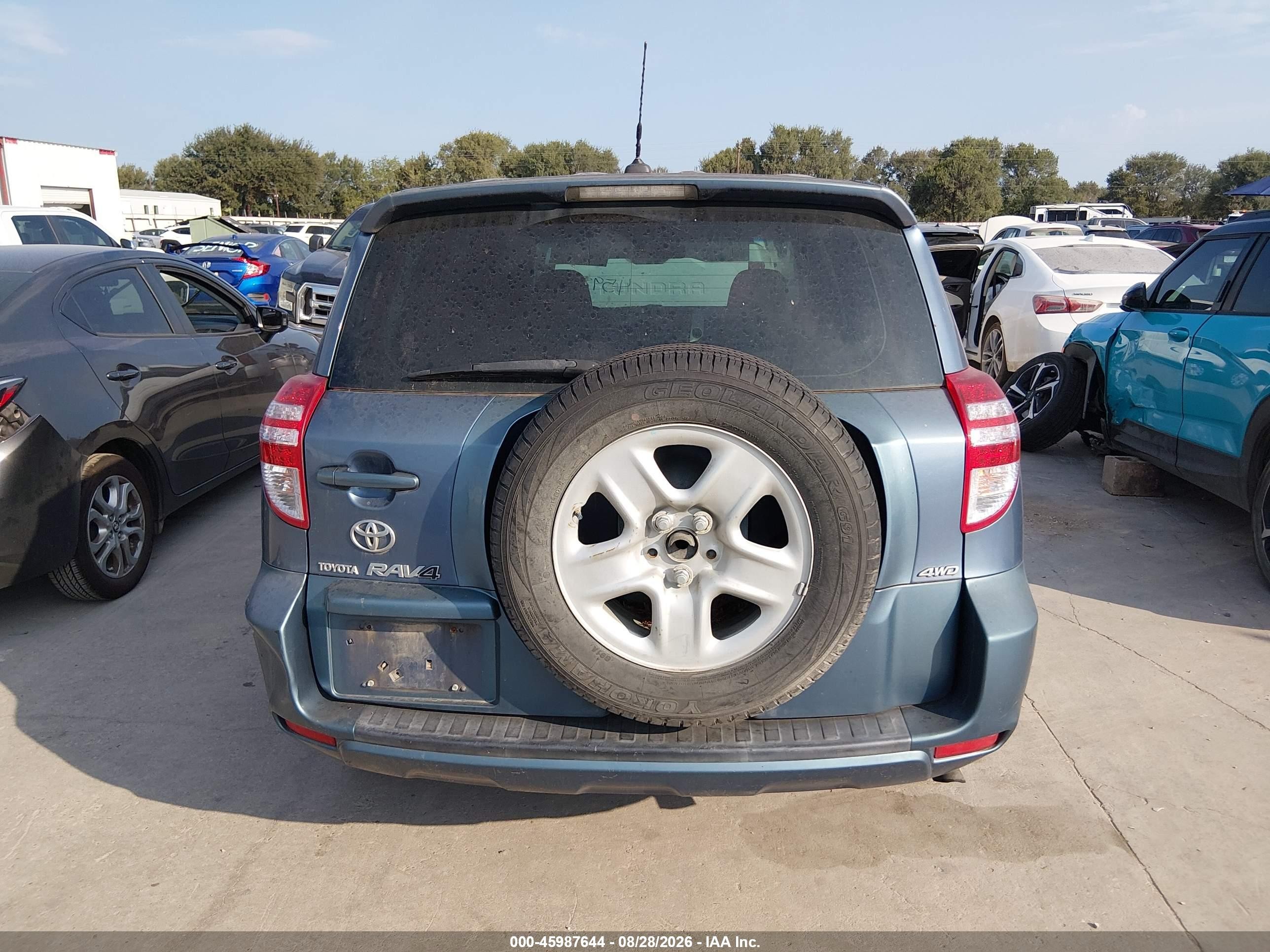 2010 Toyota Rav4   Blue vin: JTMBF4DV1A5020976