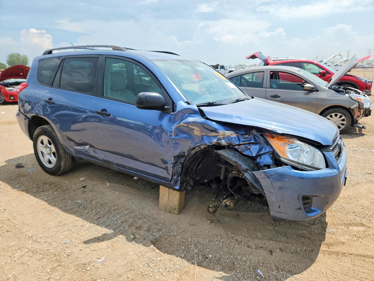2010 Toyota Rav4 Base Blue vin: JTMBF4DV1A5027457
