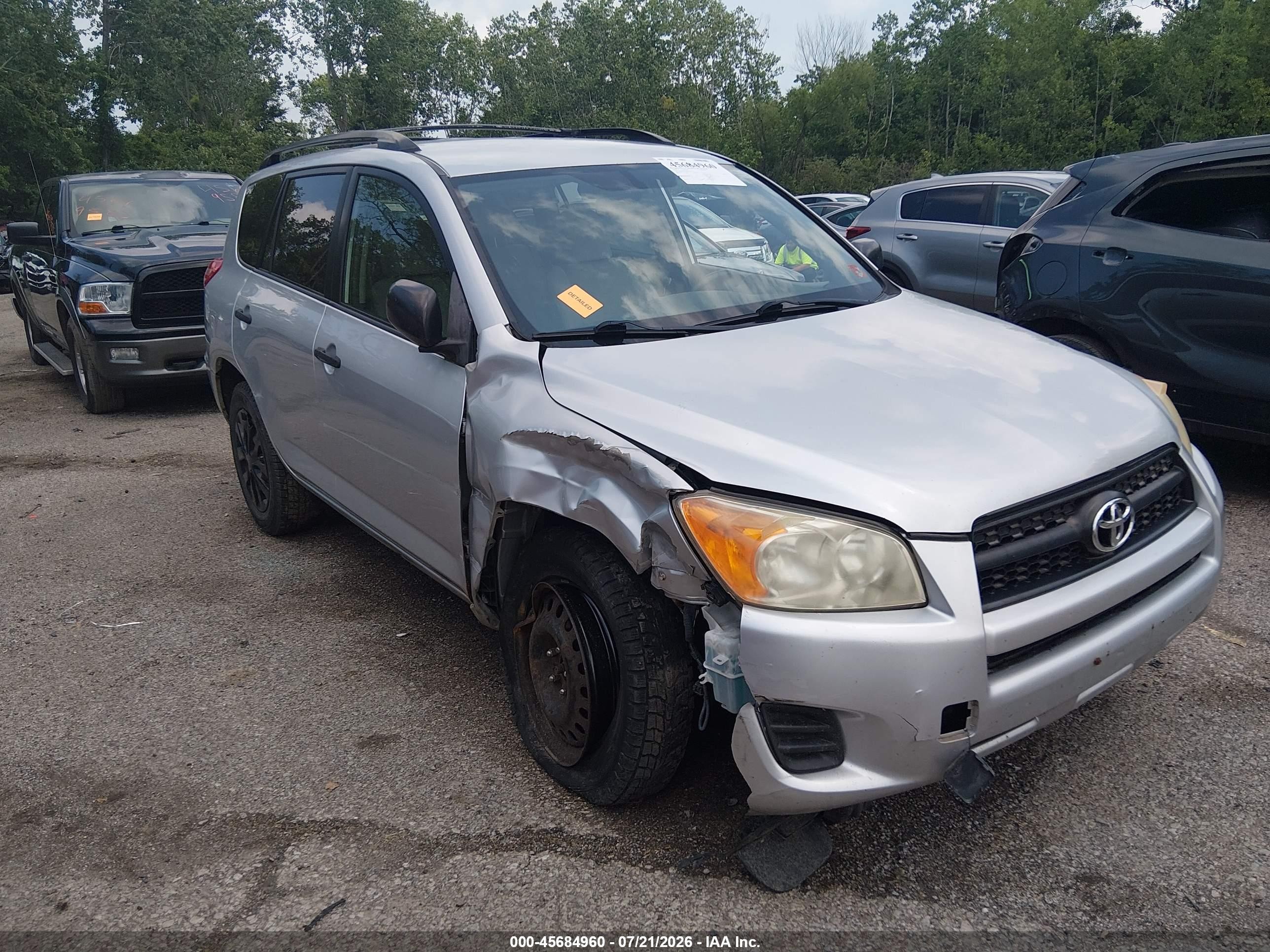 2010 Toyota Rav4   Silver vin: JTMBF4DV1AD028131