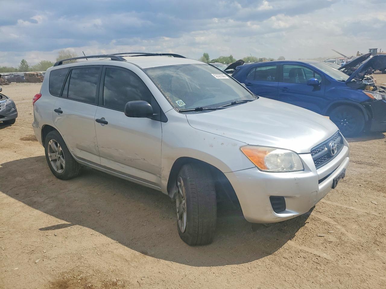 2010 Toyota Rav4 Base Silver vin: JTMBF4DV1AD037539