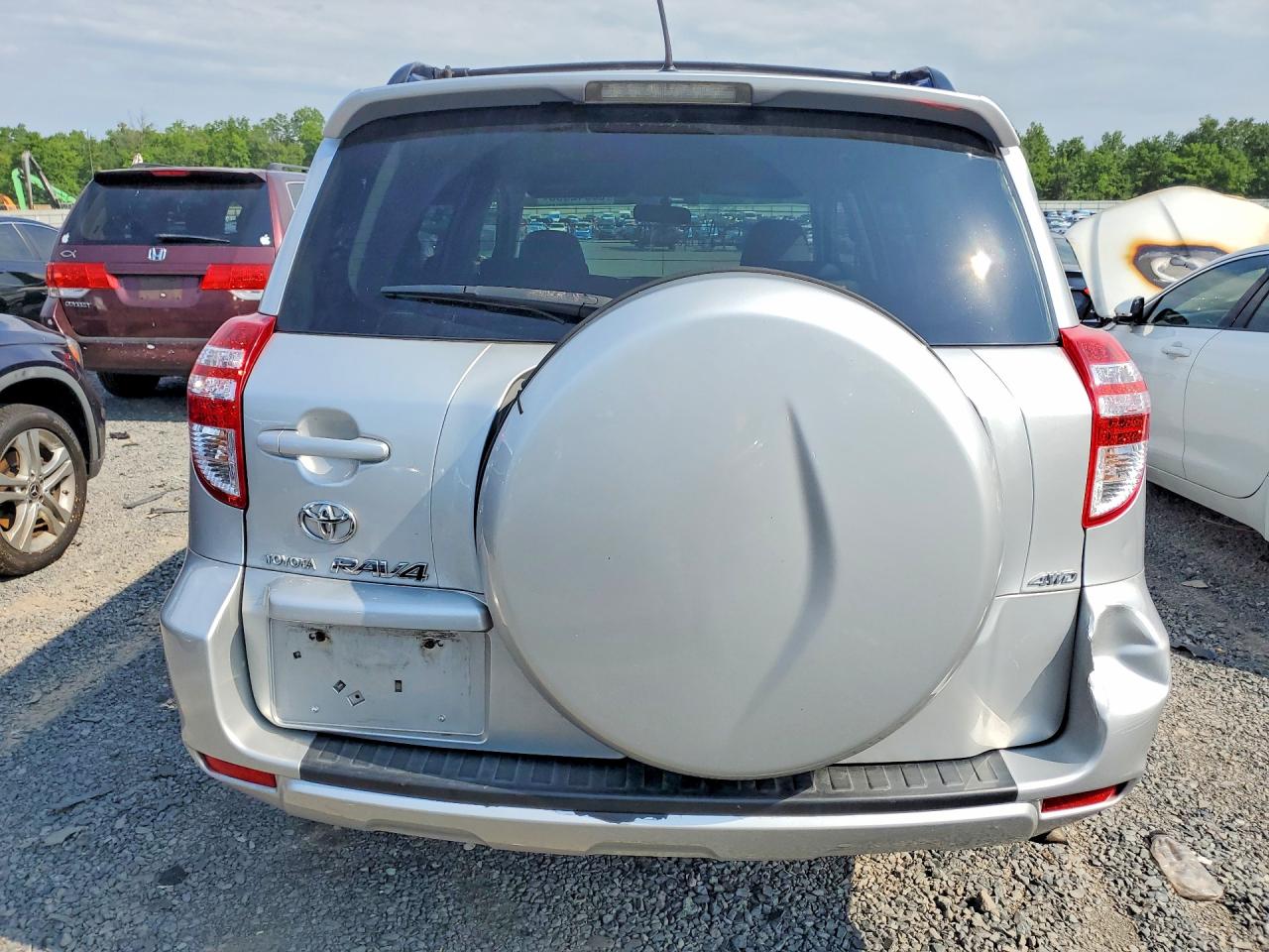 2010 Toyota Rav4 Base Silver vin: JTMBF4DV2A5019660