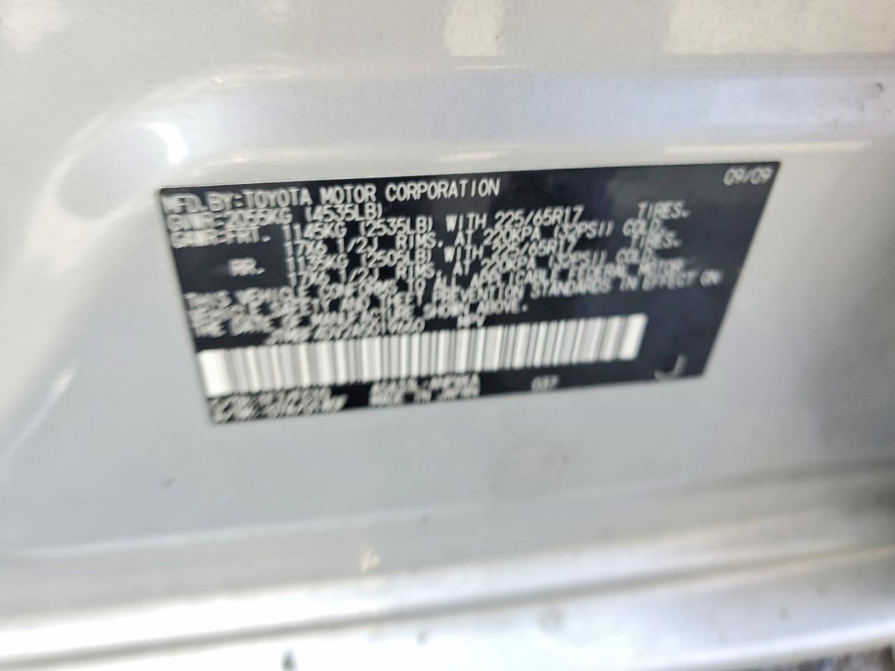 2010 Toyota Rav4 Base Silver vin: JTMBF4DV2A5019660