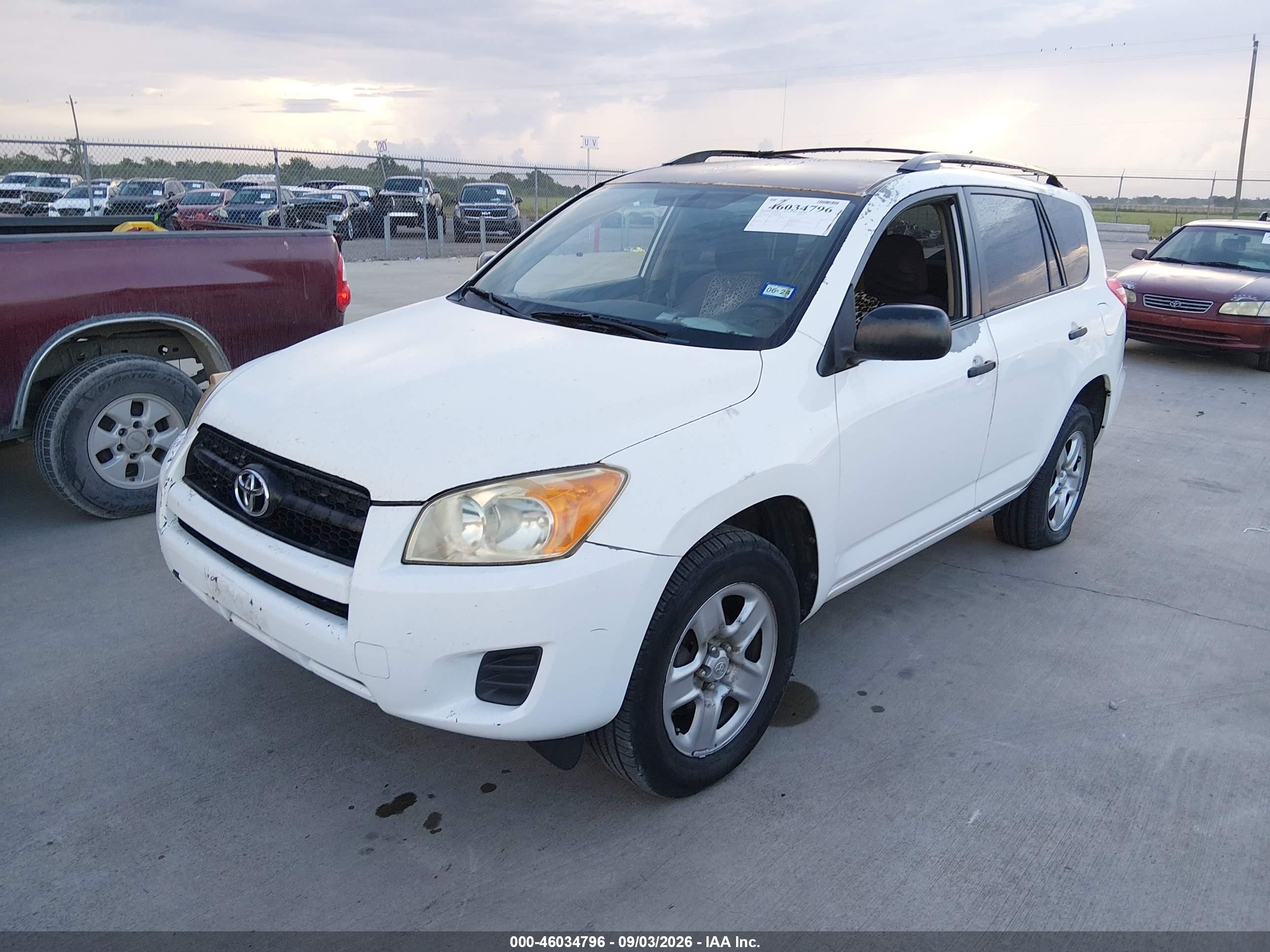 2010 Toyota Rav4   White vin: JTMBF4DV2A5024700