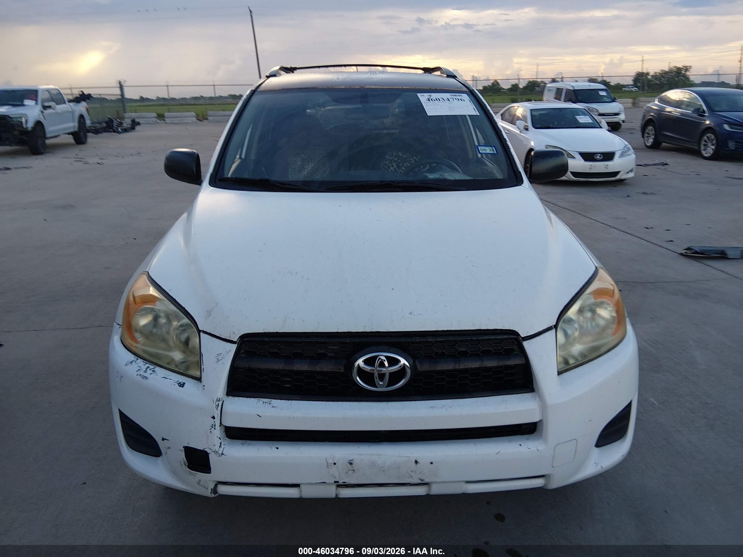 2010 Toyota Rav4   White vin: JTMBF4DV2A5024700