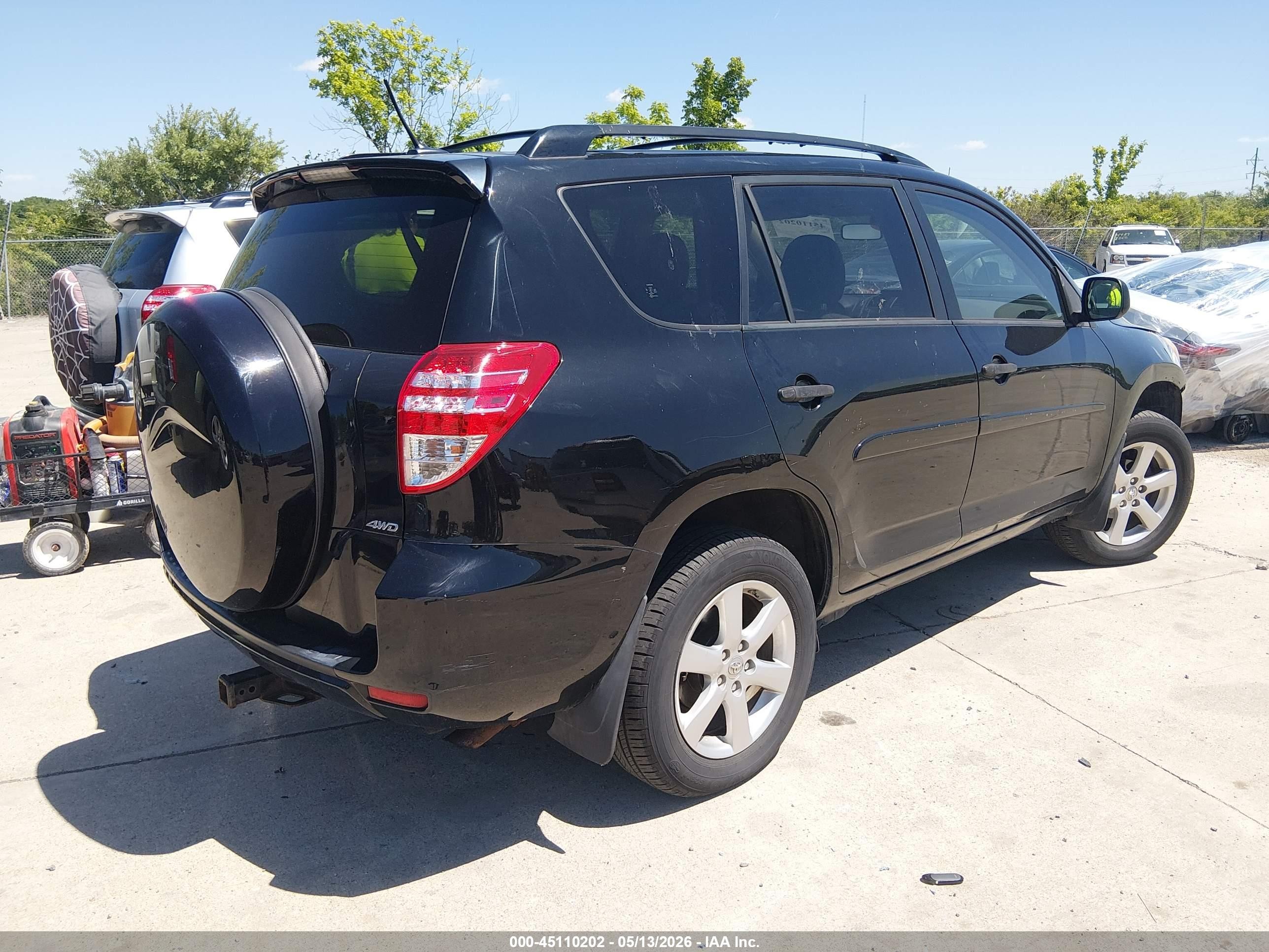 2010 Toyota Rav4   Black vin: JTMBF4DV3A5025967