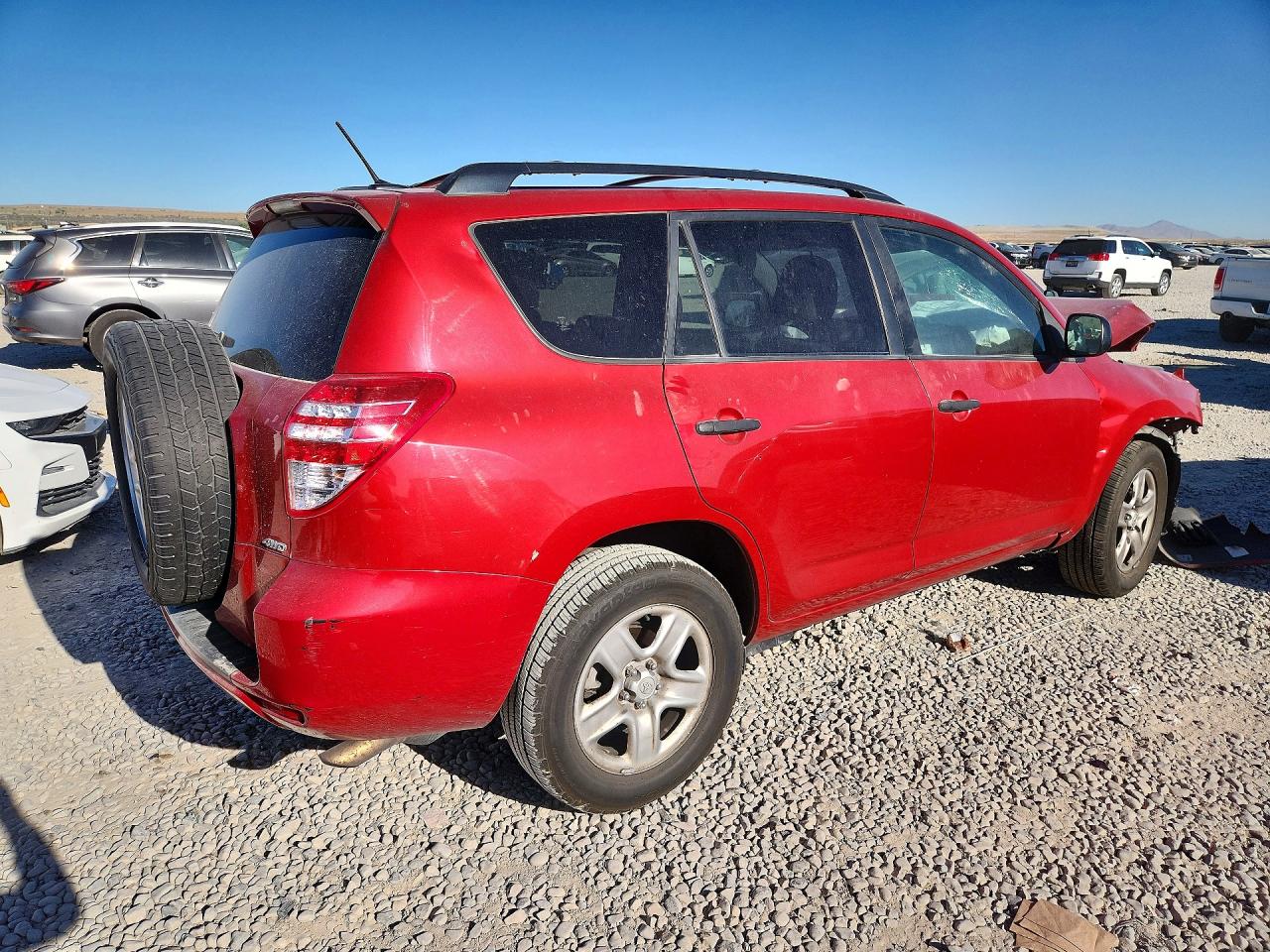 2010 Toyota Rav4 Base Red vin: JTMBF4DV3A5034278