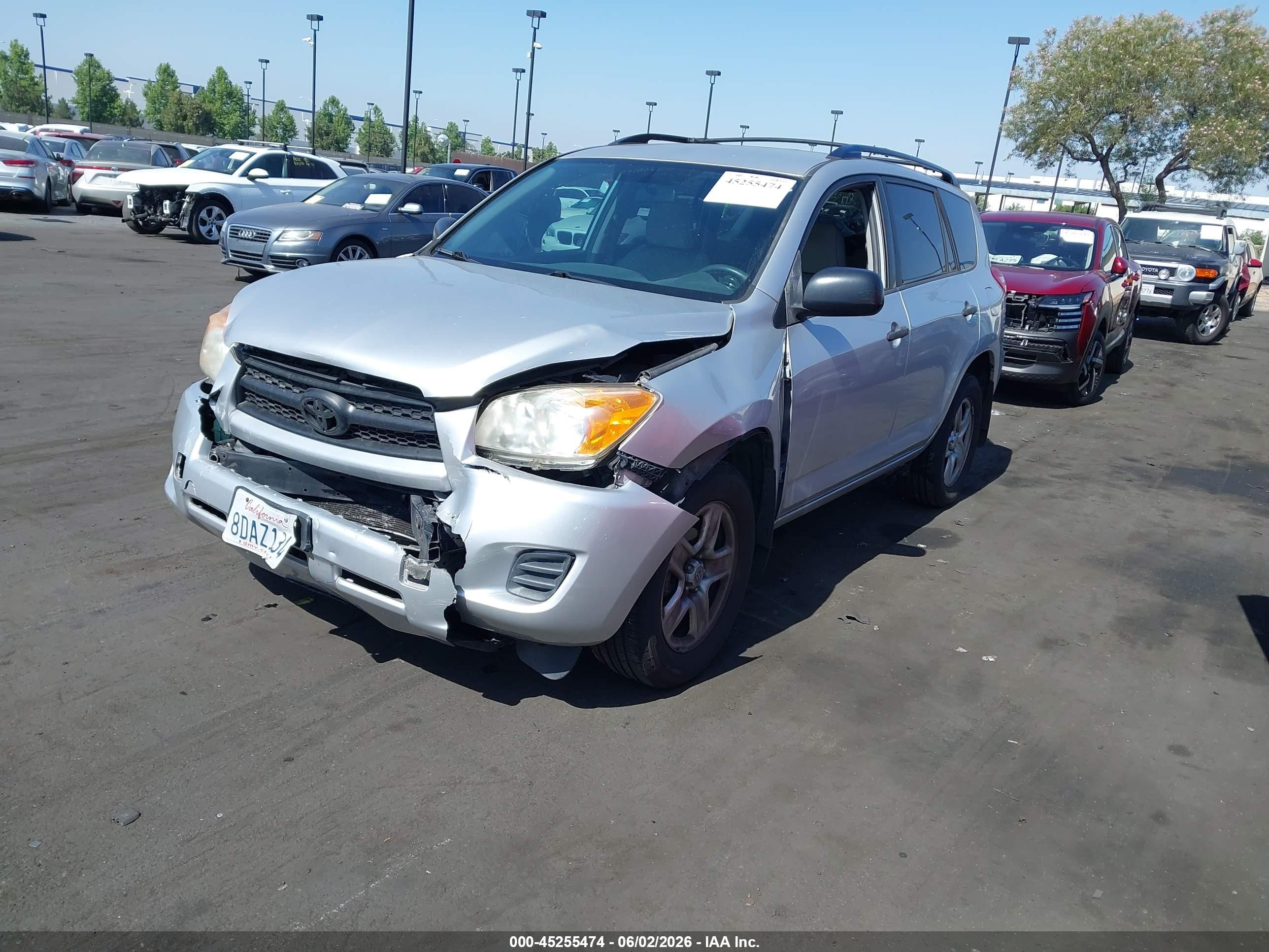 2010 Toyota Rav4   Silver vin: JTMBF4DV3AD022654