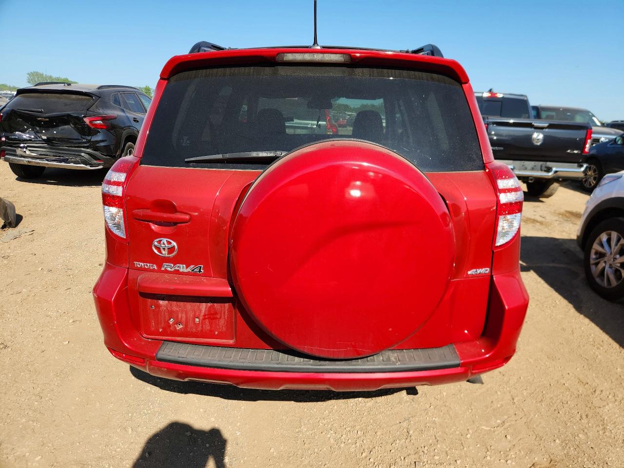 2010 Toyota Rav4 Base Red vin: JTMBF4DV3AD030012
