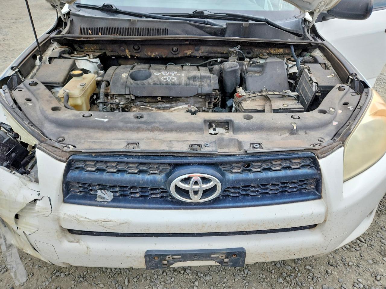2010 Toyota Rav4 Base White vin: JTMBF4DV3AD034903