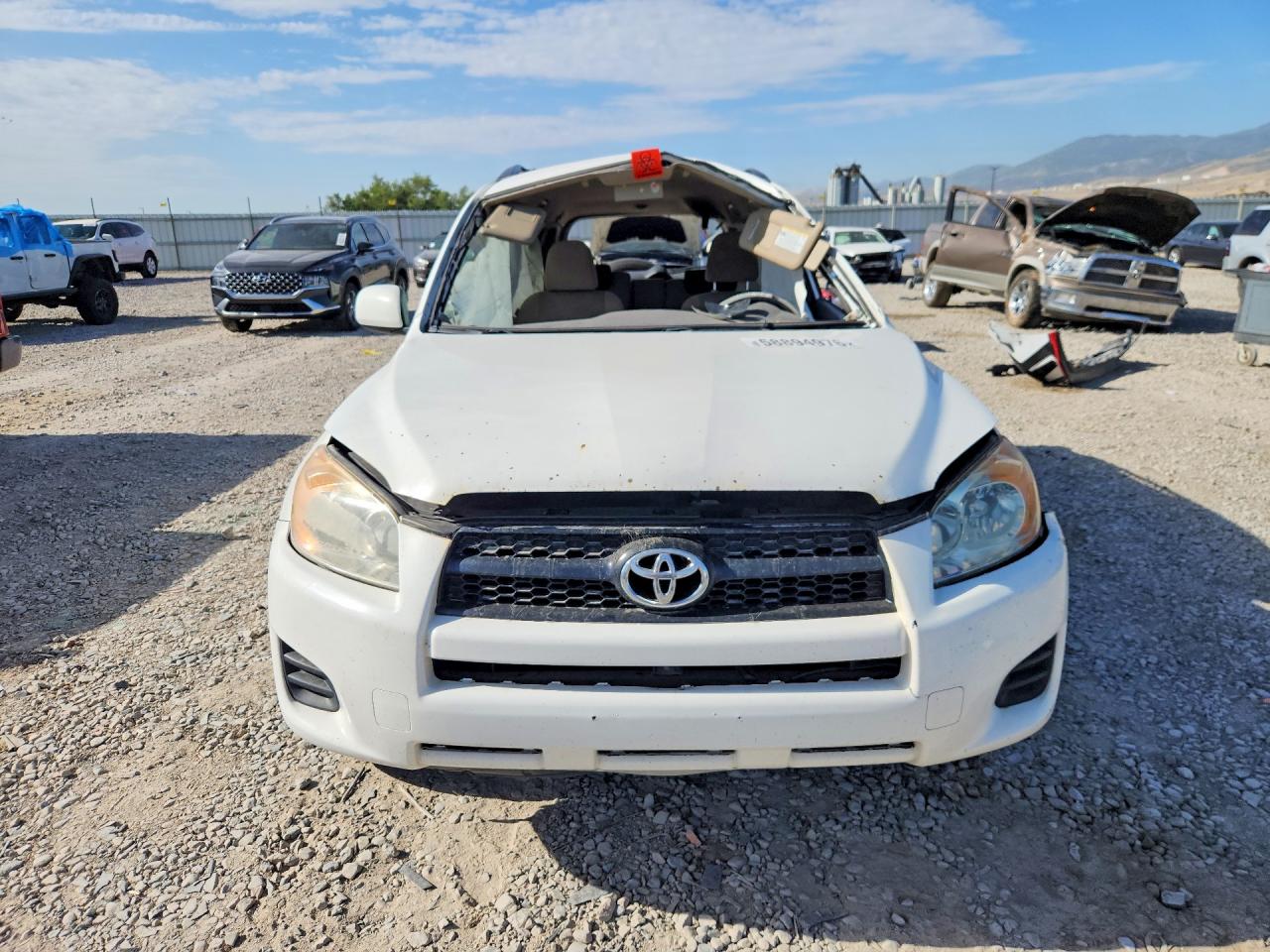 2010 Toyota Rav4 Base White vin: JTMBF4DV3AD034979