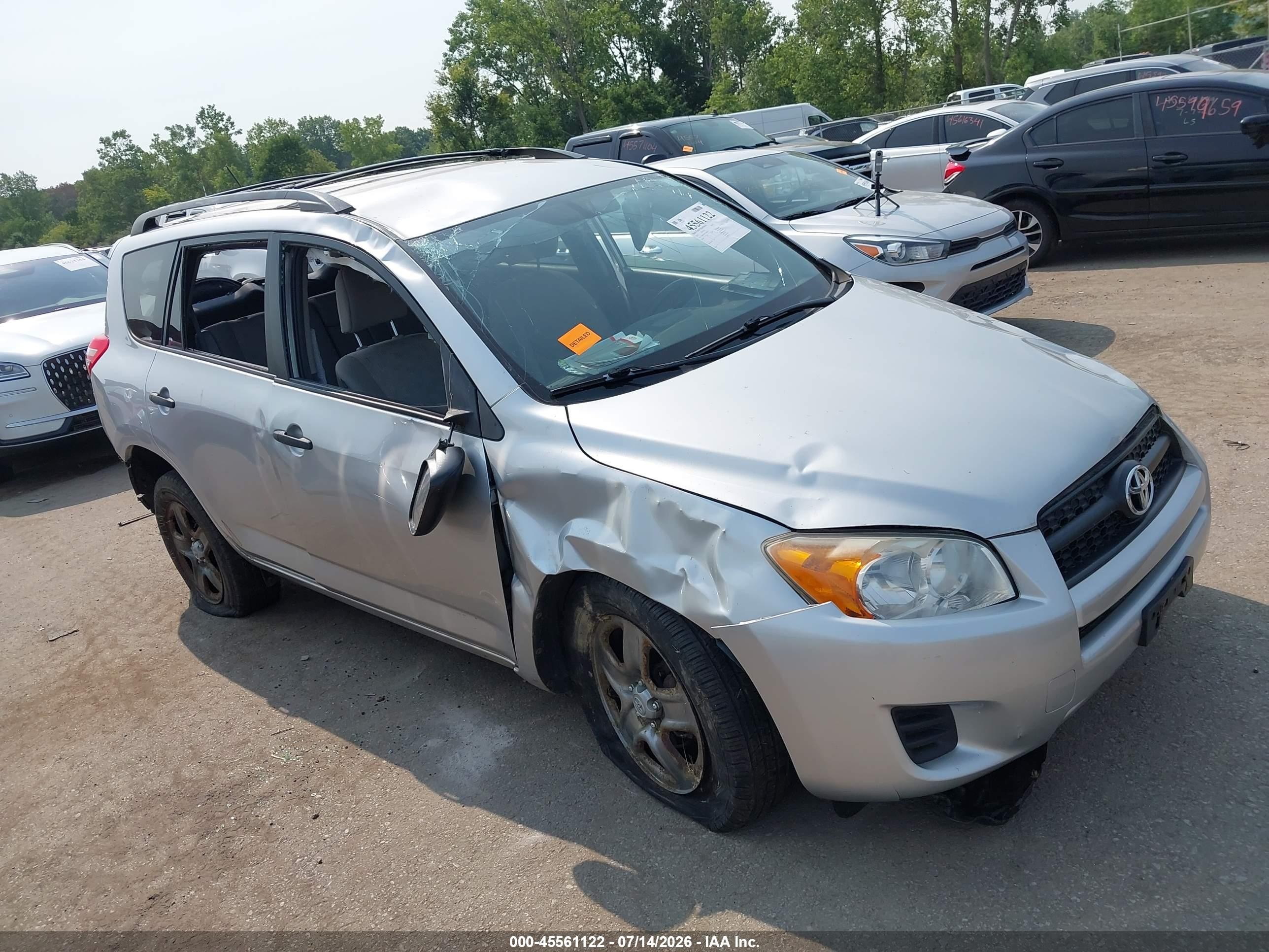 2012 Toyota Rav4   Silver vin: JTMBF4DV3C5050855
