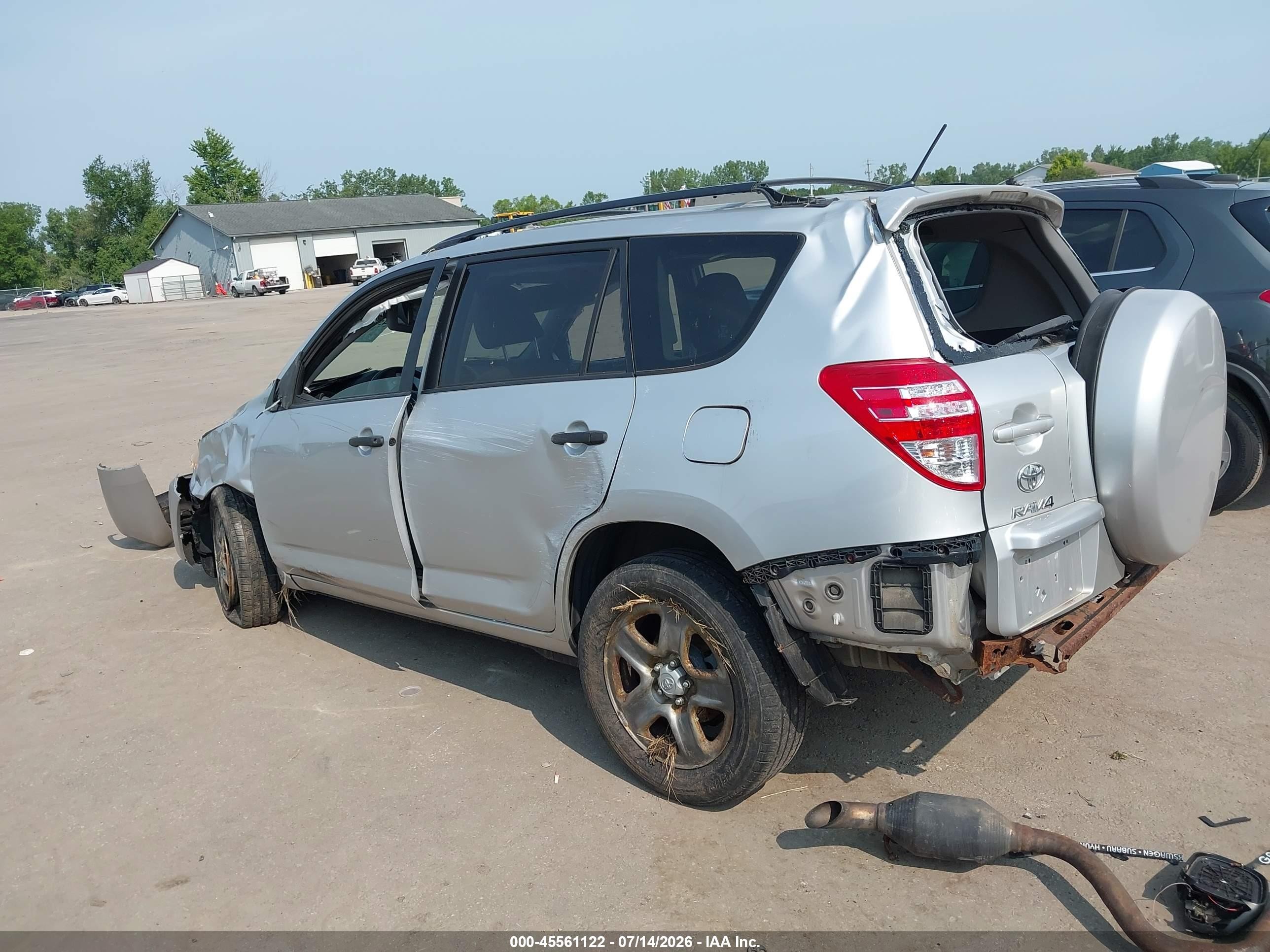 2012 Toyota Rav4   Silver vin: JTMBF4DV3C5050855