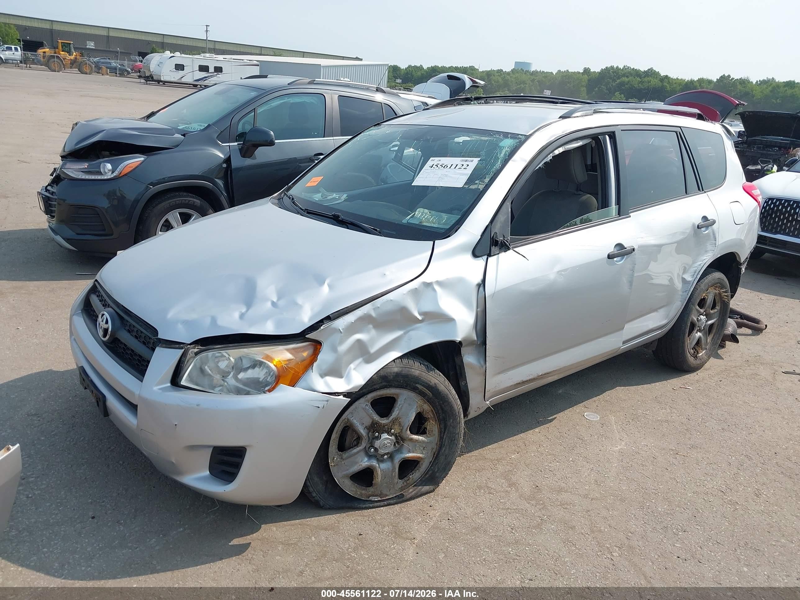 2012 Toyota Rav4   Silver vin: JTMBF4DV3C5050855