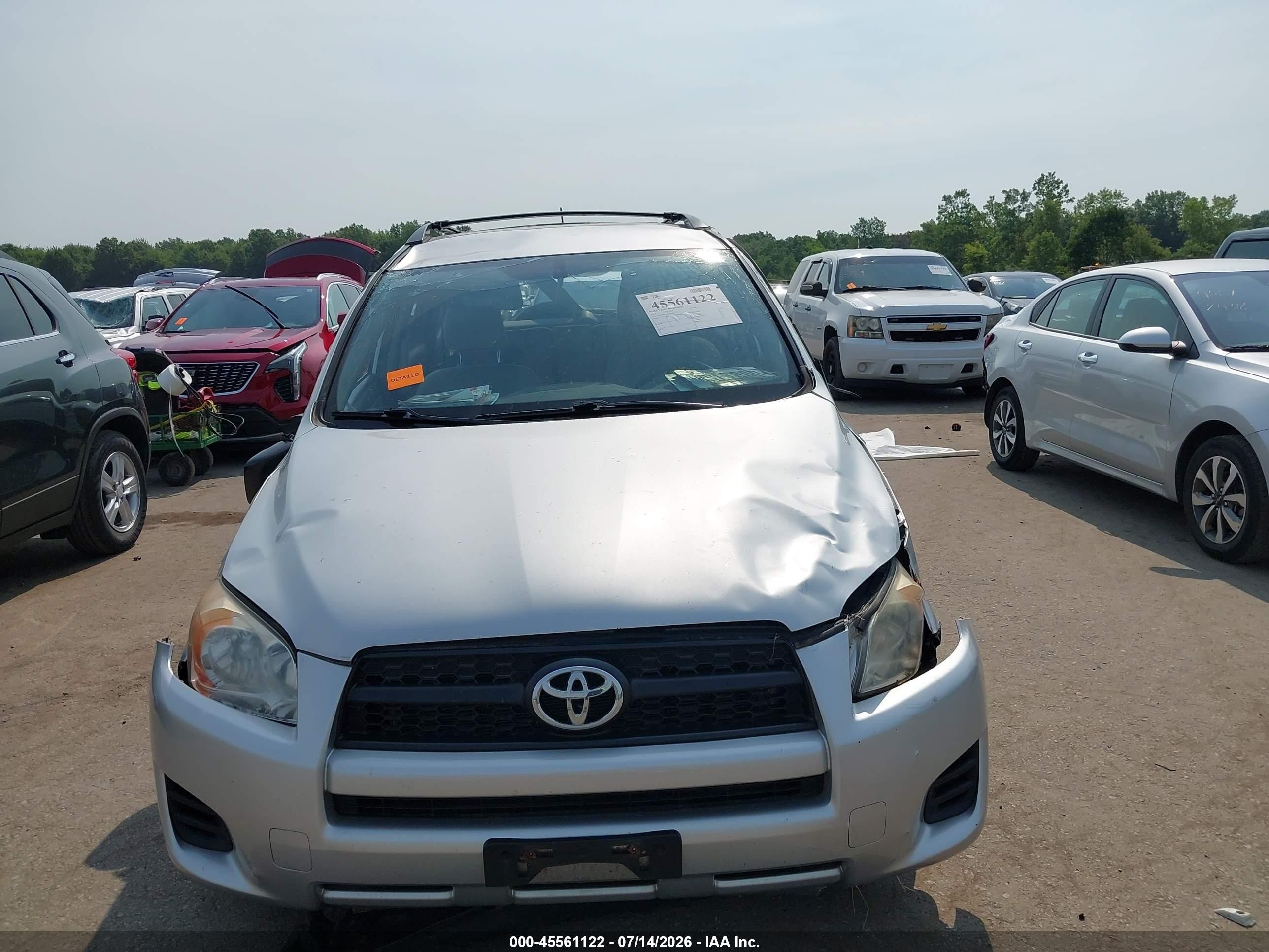 2012 Toyota Rav4   Silver vin: JTMBF4DV3C5050855