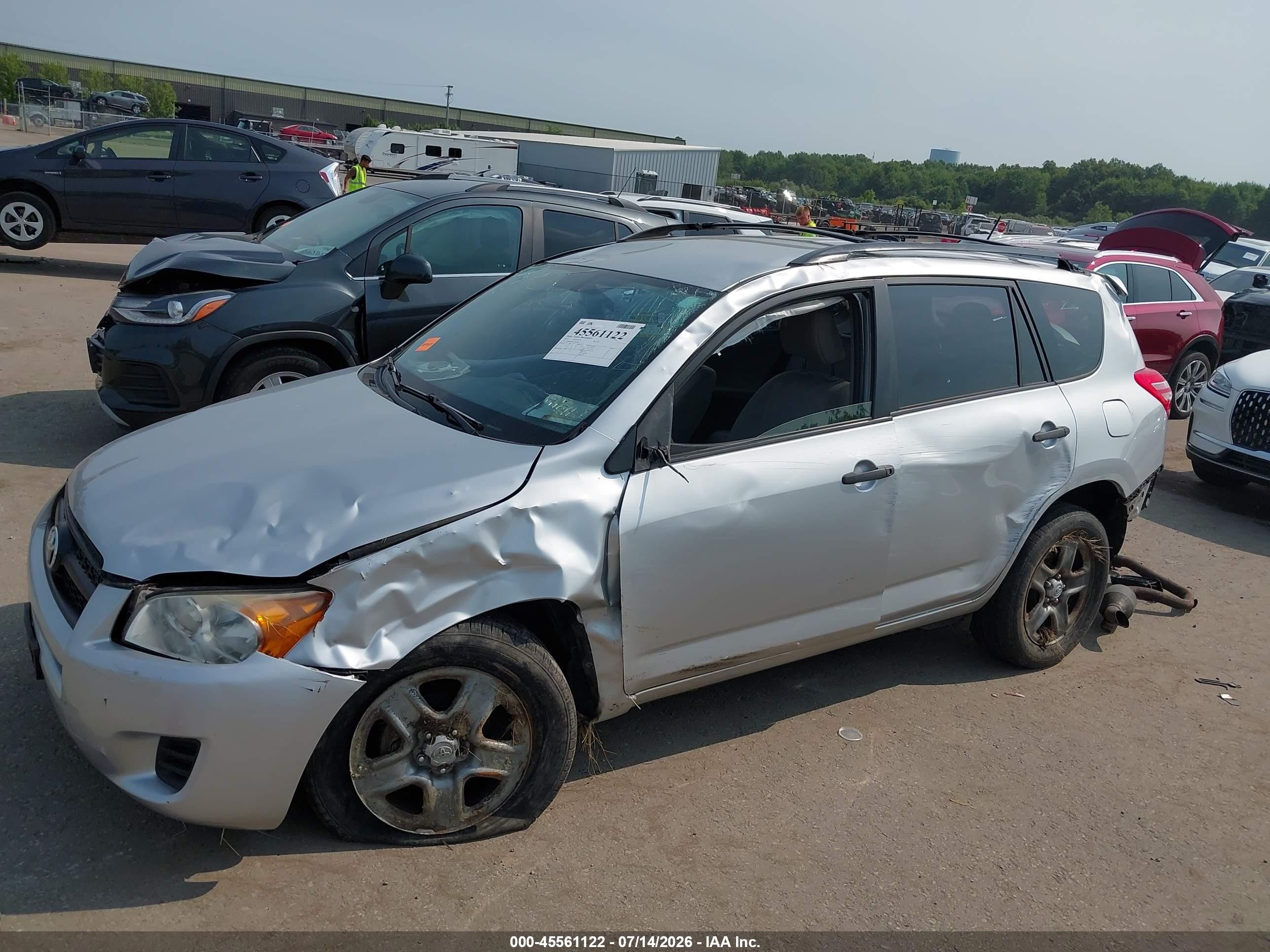 2012 Toyota Rav4   Silver vin: JTMBF4DV3C5050855