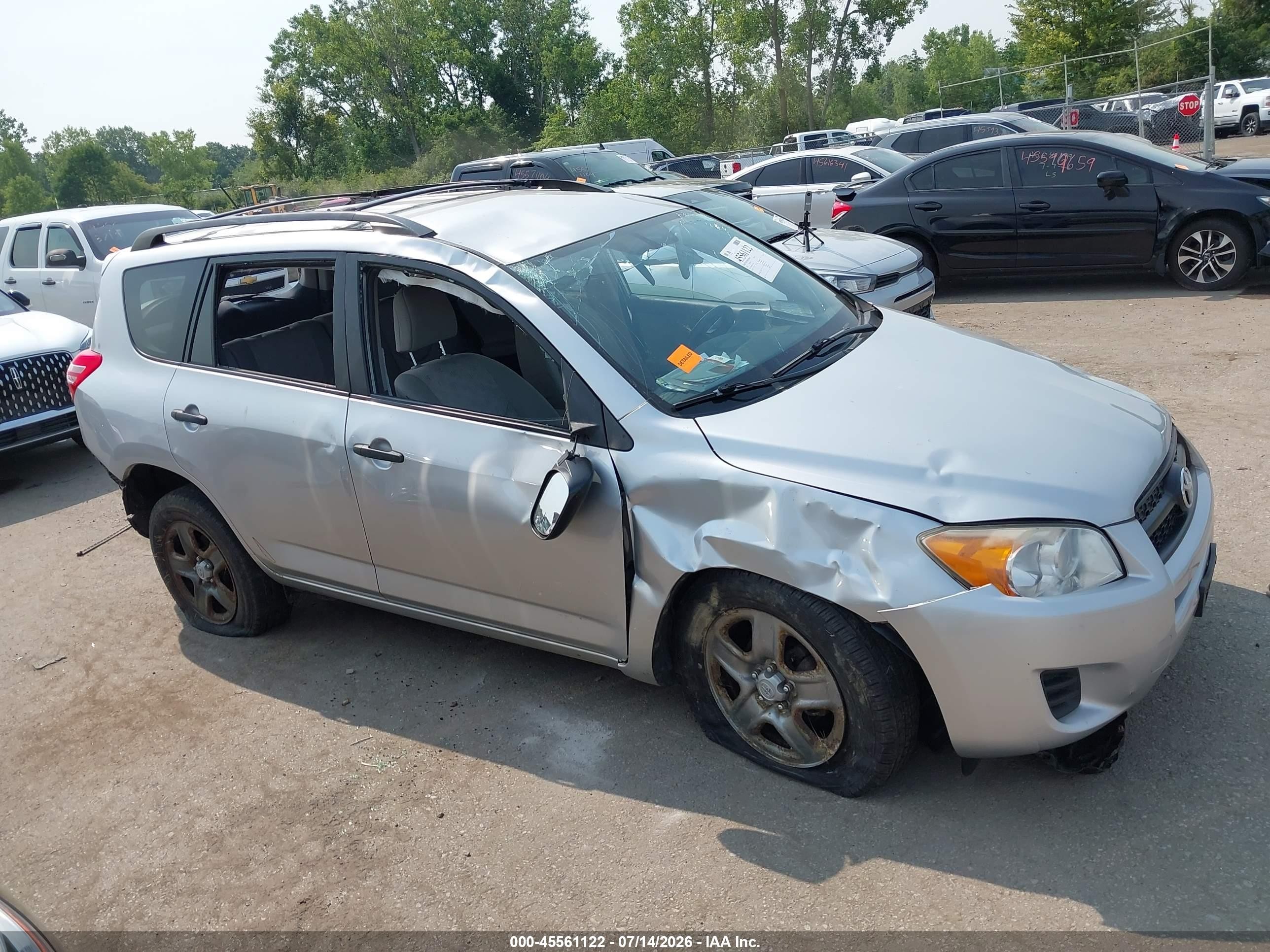 2012 Toyota Rav4   Silver vin: JTMBF4DV3C5050855