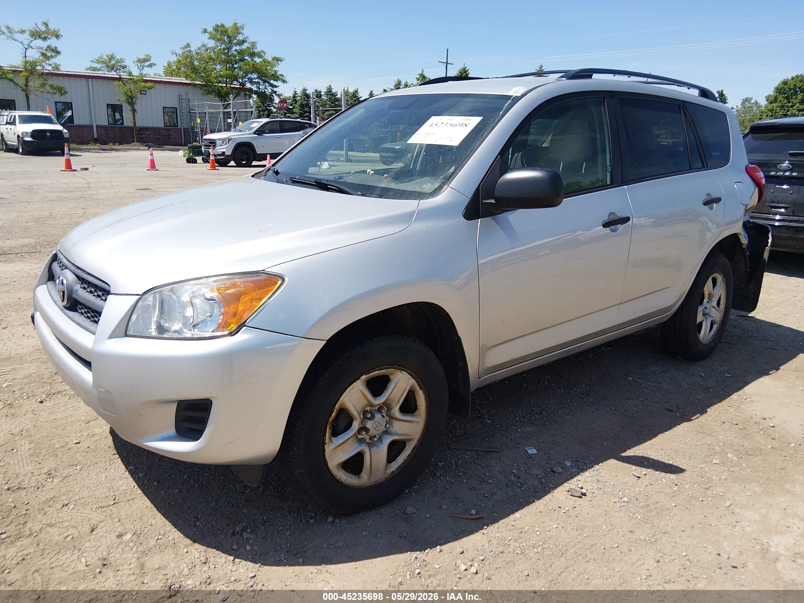 2010 Toyota Rav4 Silver vin: JTMBF4DV4A5021071