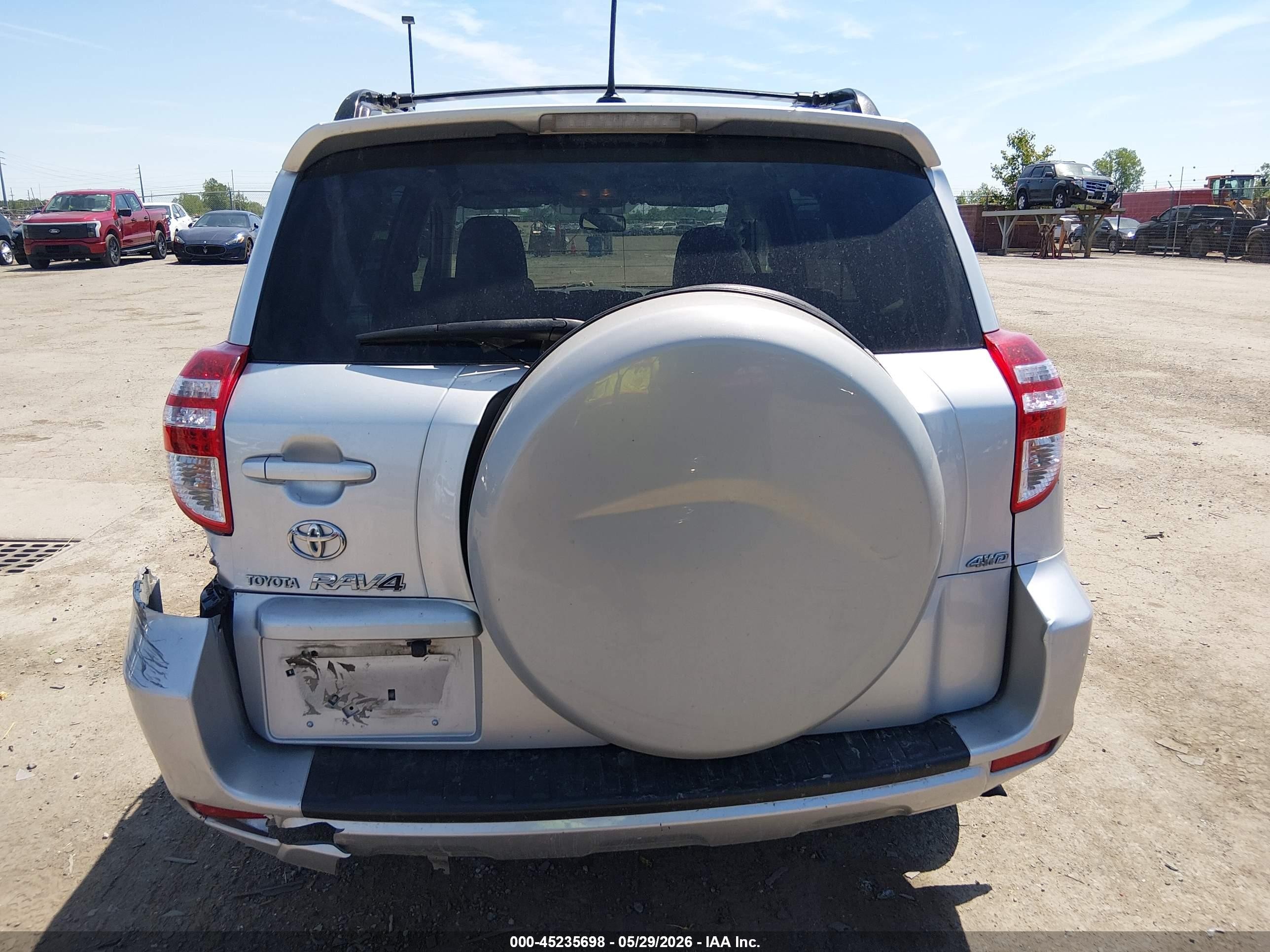 2010 Toyota Rav4 Silver vin: JTMBF4DV4A5021071