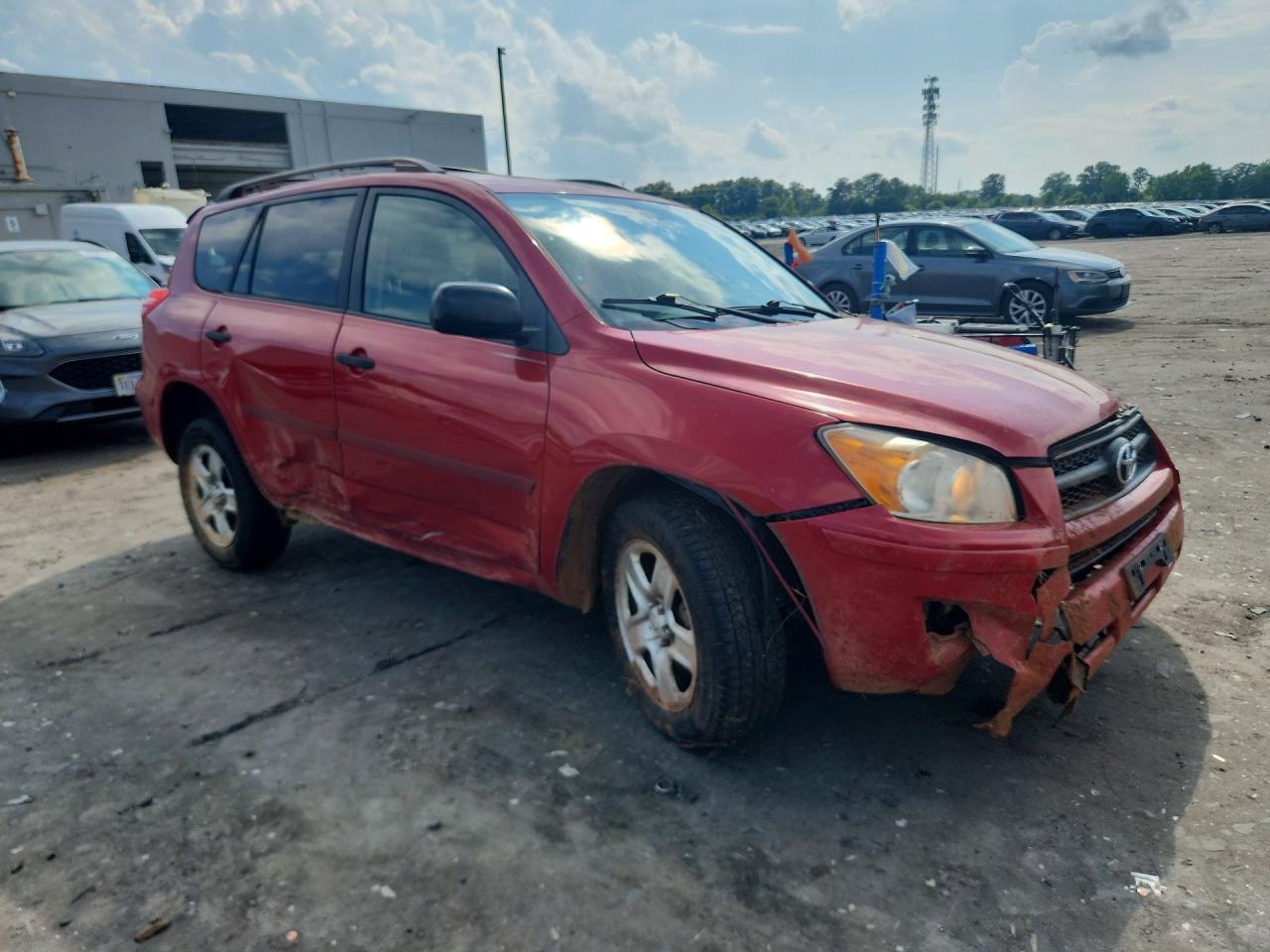 2010 Toyota Rav4 Base Red vin: JTMBF4DV4AD026017